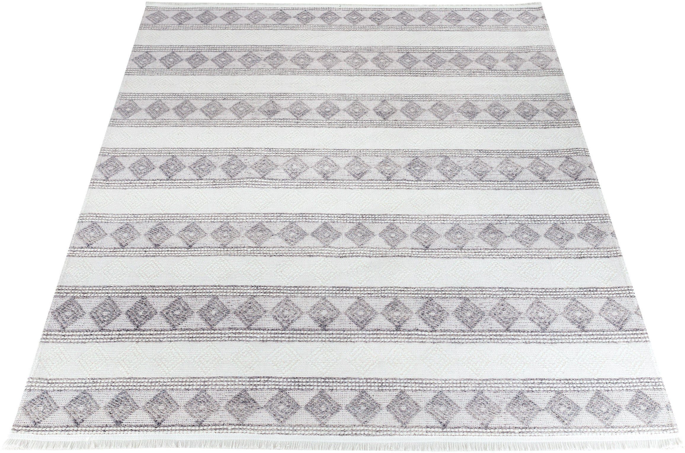 Teppich EFE 1055, Sehrazat, Höhe: Style Scandi Flachwebteppich, Wohnzimmer, 5 mm, rechteckig