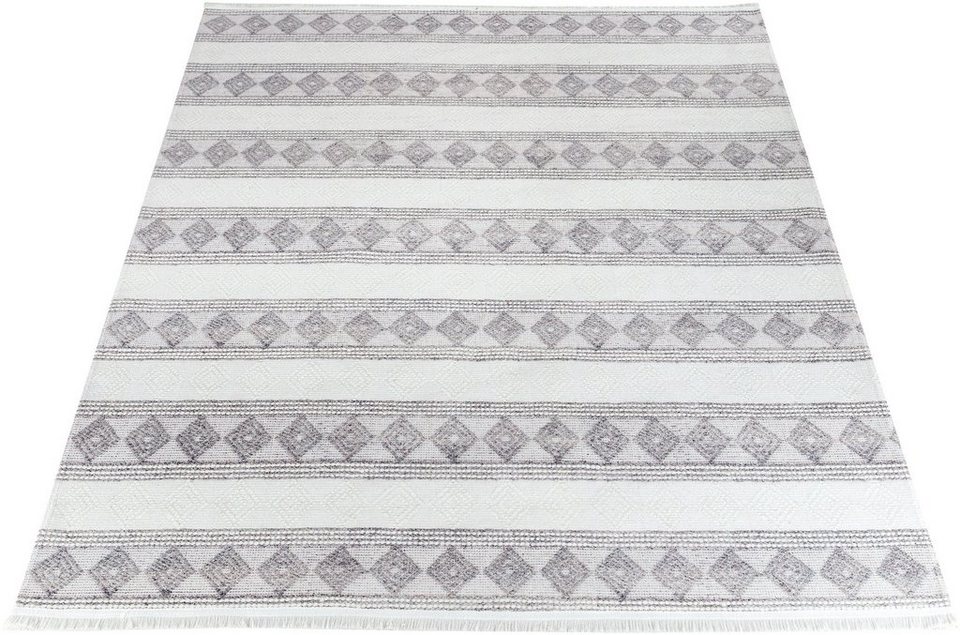 Teppich EFE 1055, Sehrazat, rechteckig, Höhe: 5 mm, Wohnzimmer,  Flachwebteppich, Scandi Style