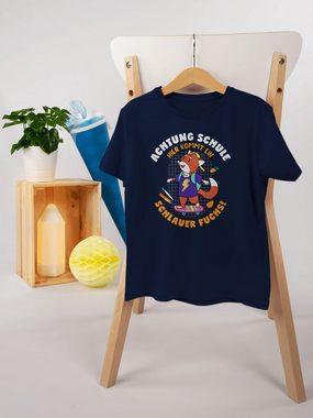 Shirtracer T-Shirt Schlauer Fuchs Einschulung Junge Schulanfang Geschenke