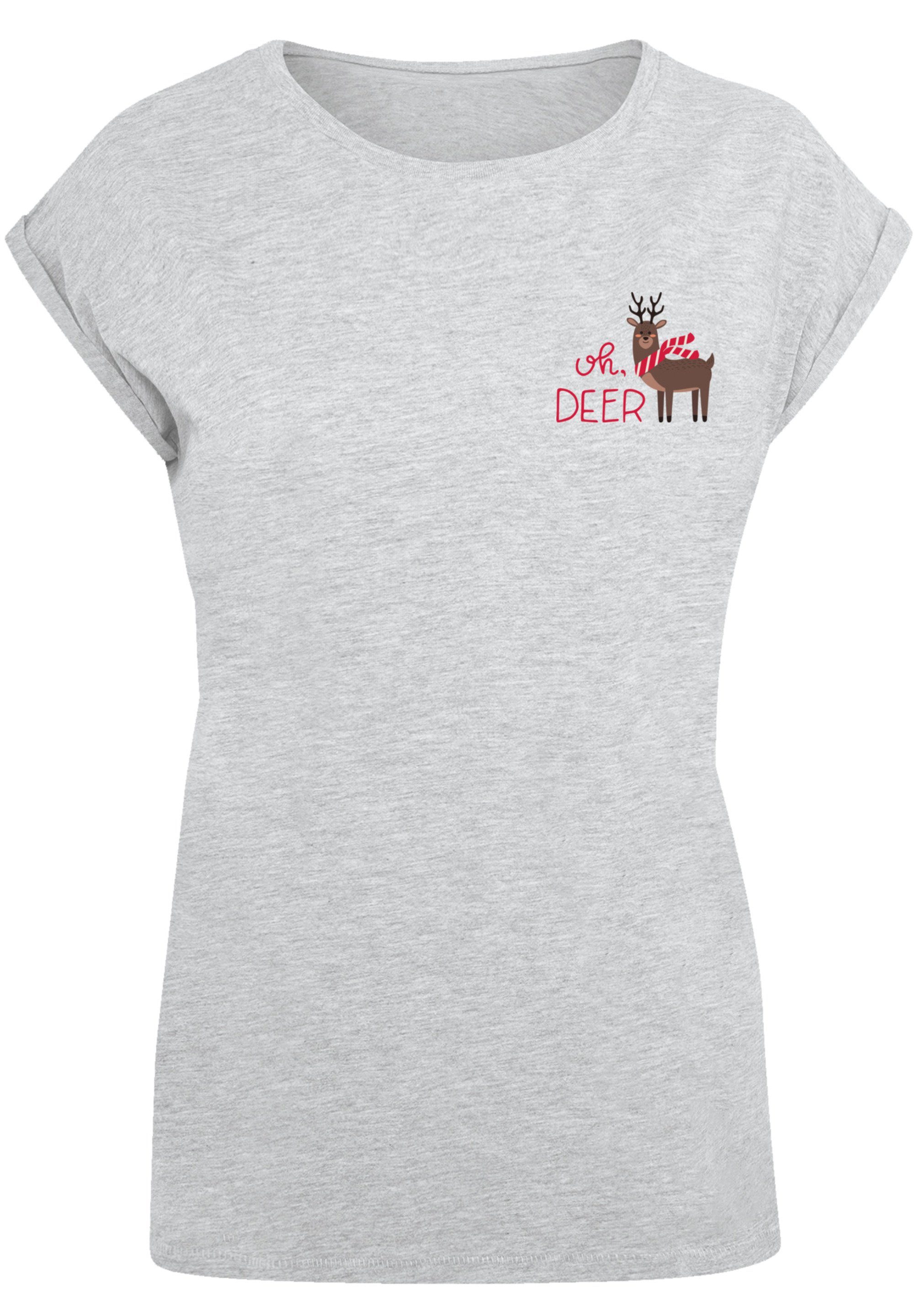 F4NT4STIC T-Shirt Christmas Deer Premium Band, Rock-Musik, Basic-Piece Tag jeden Lässiges Qualität, für