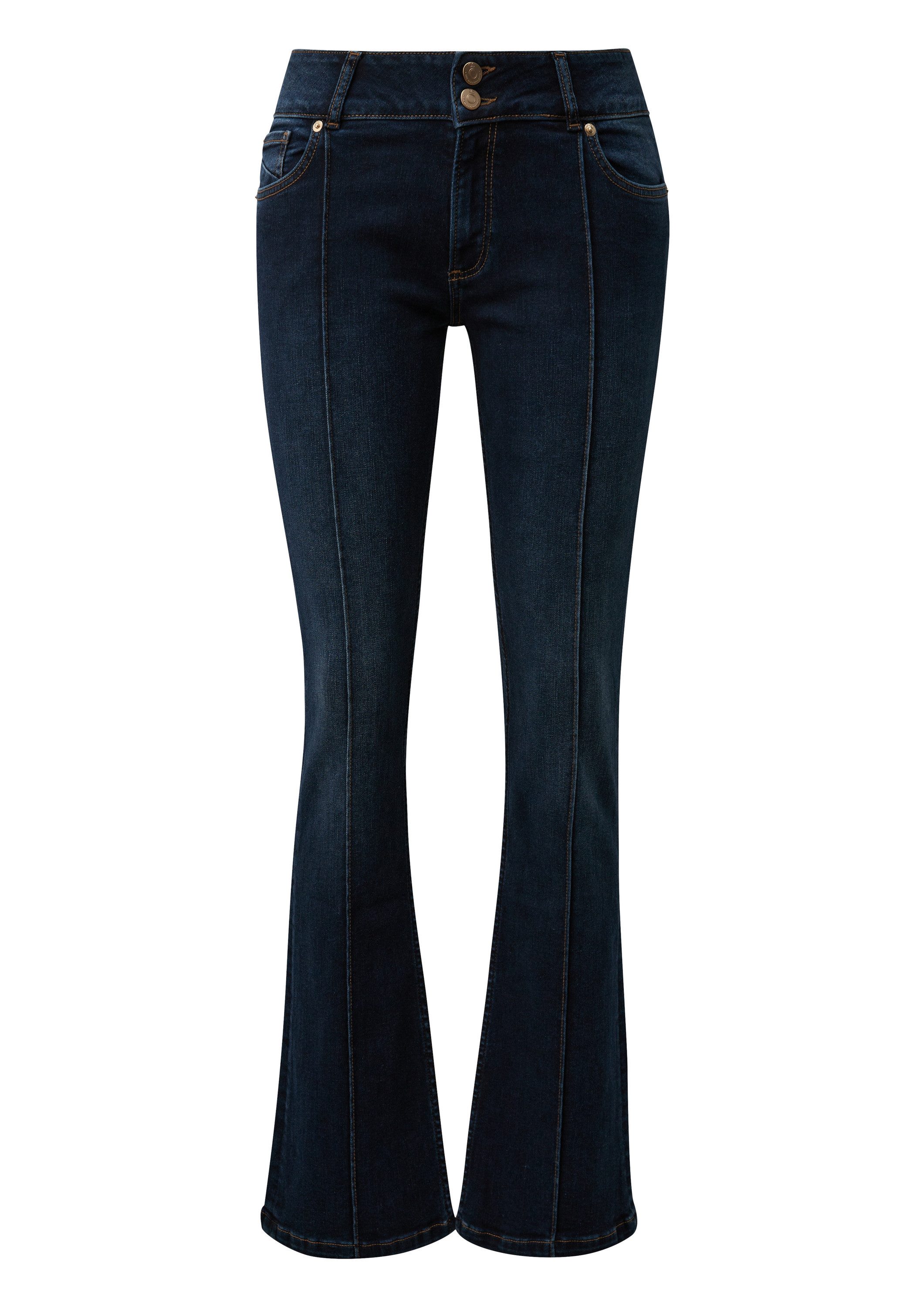 QS Bootcut-Jeans Jeans-Hose CATIE Jeans Catie / Slim Fit / Mid Rise / Bootc günstig online kaufen