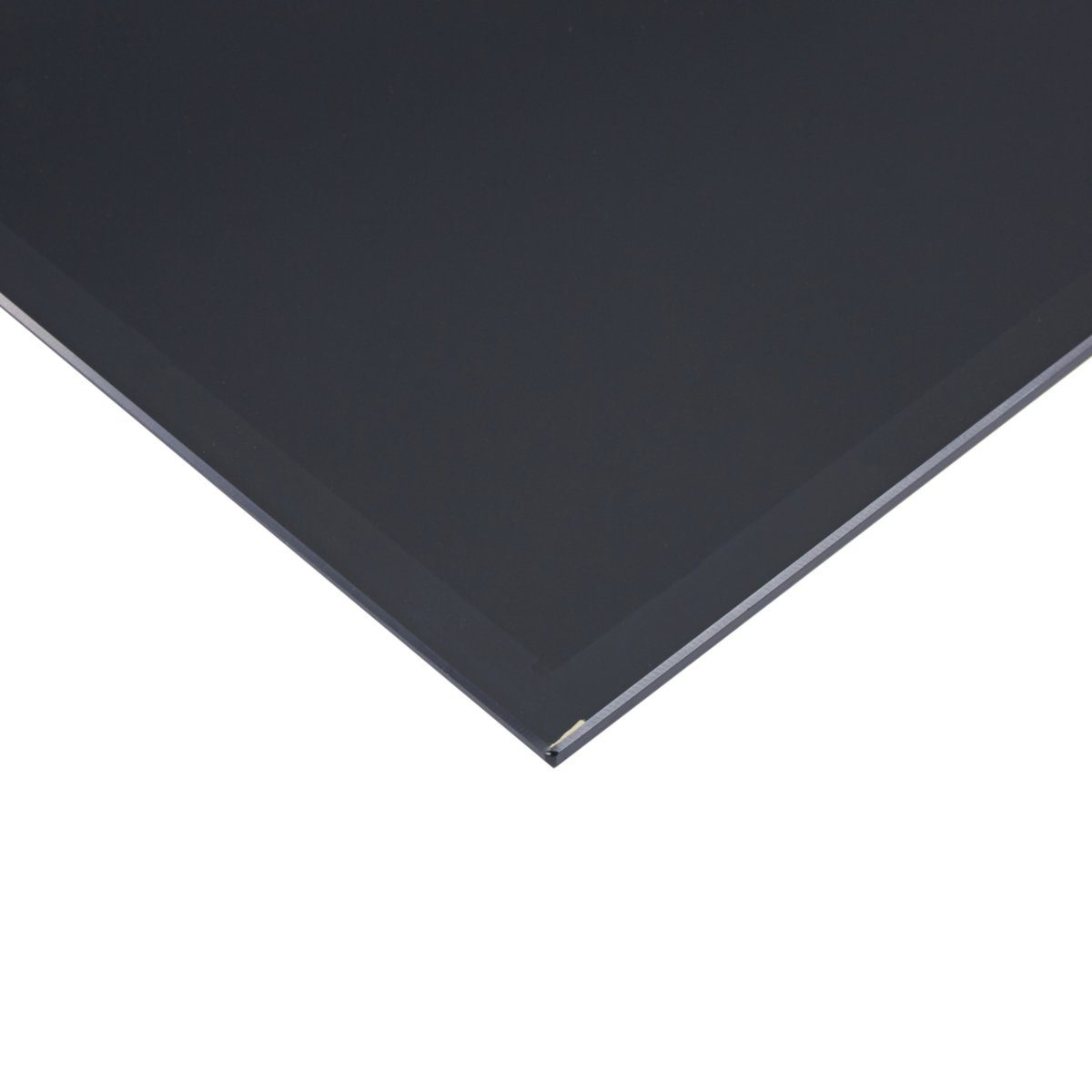 HOOZ Tischplatte Glasplatte 70x70 cm Tisch, schwarz quadratisch Kaminglas DIY