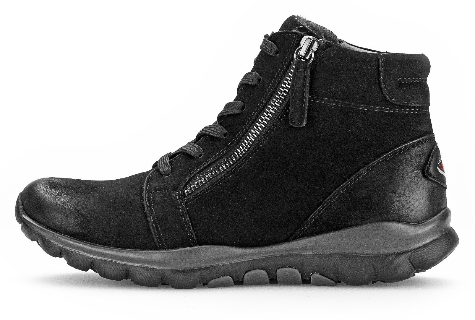 Gabor Rollingsoft Schnürboots, Keilabsatz, Komfortboots mit profilierter Gummilaufsohle