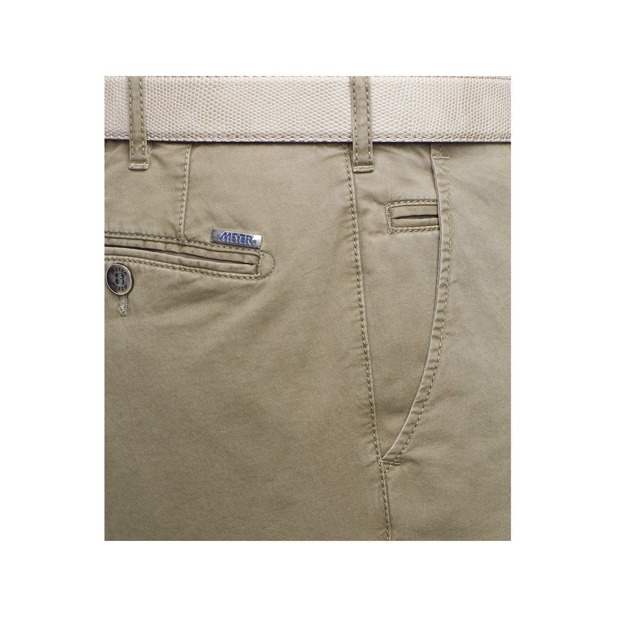 MEYER Stoffhose braun regular (1-tlg) beige taupe