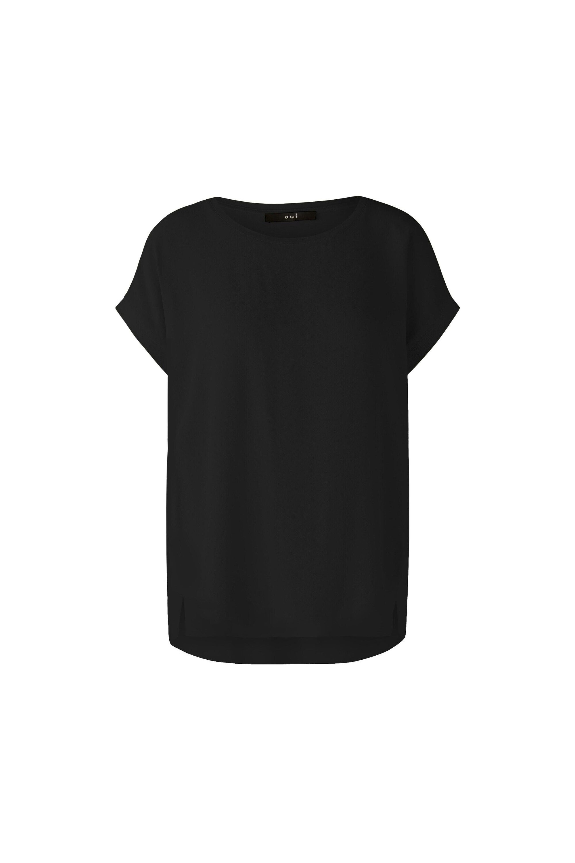 Oui Kurzarmbluse AYANO (1-tlg) Plain/ohne Details