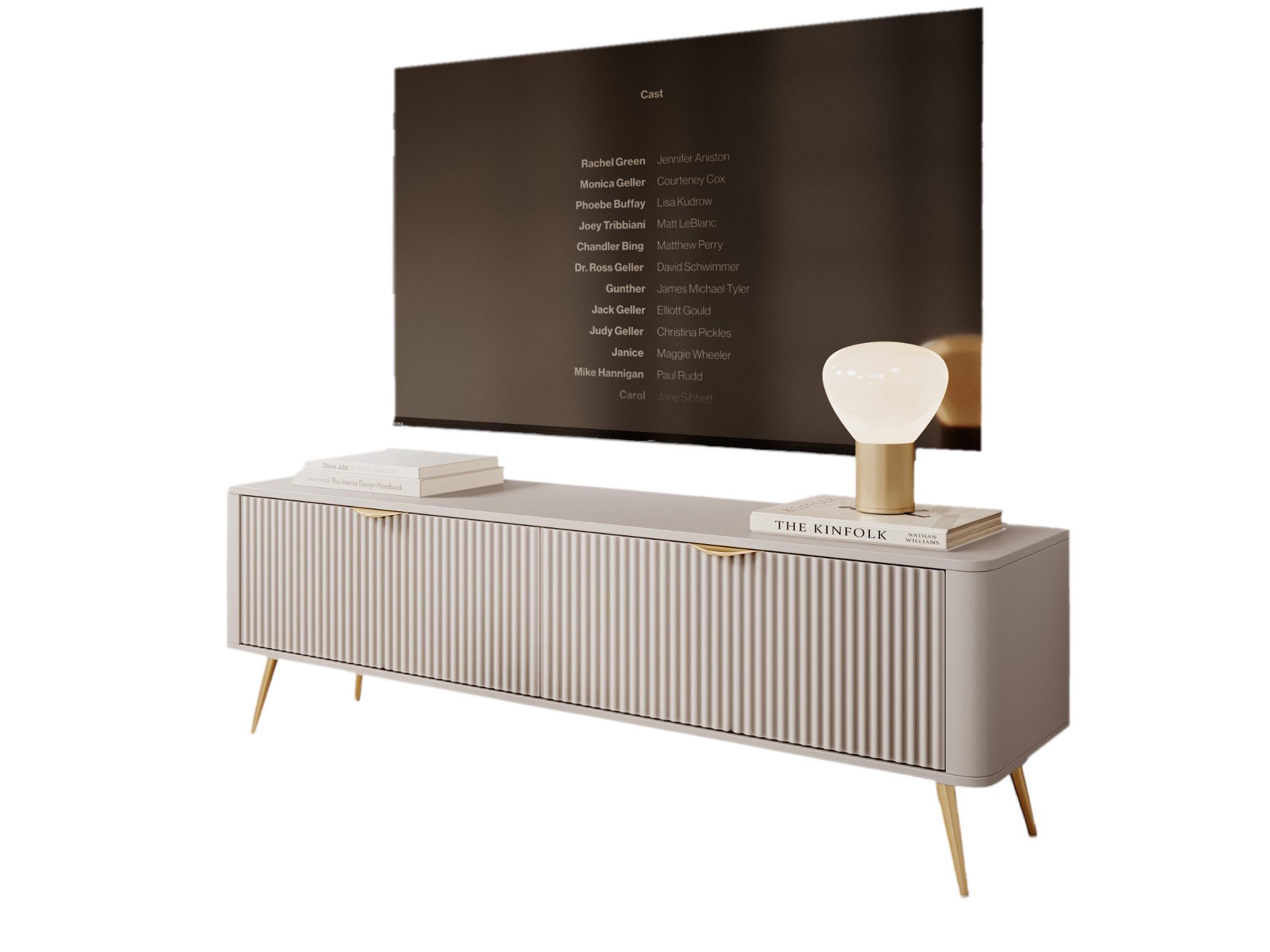 Compleo TV-Schrank mit Lamellen BELLO, TV-Tisch, günstig online kaufen