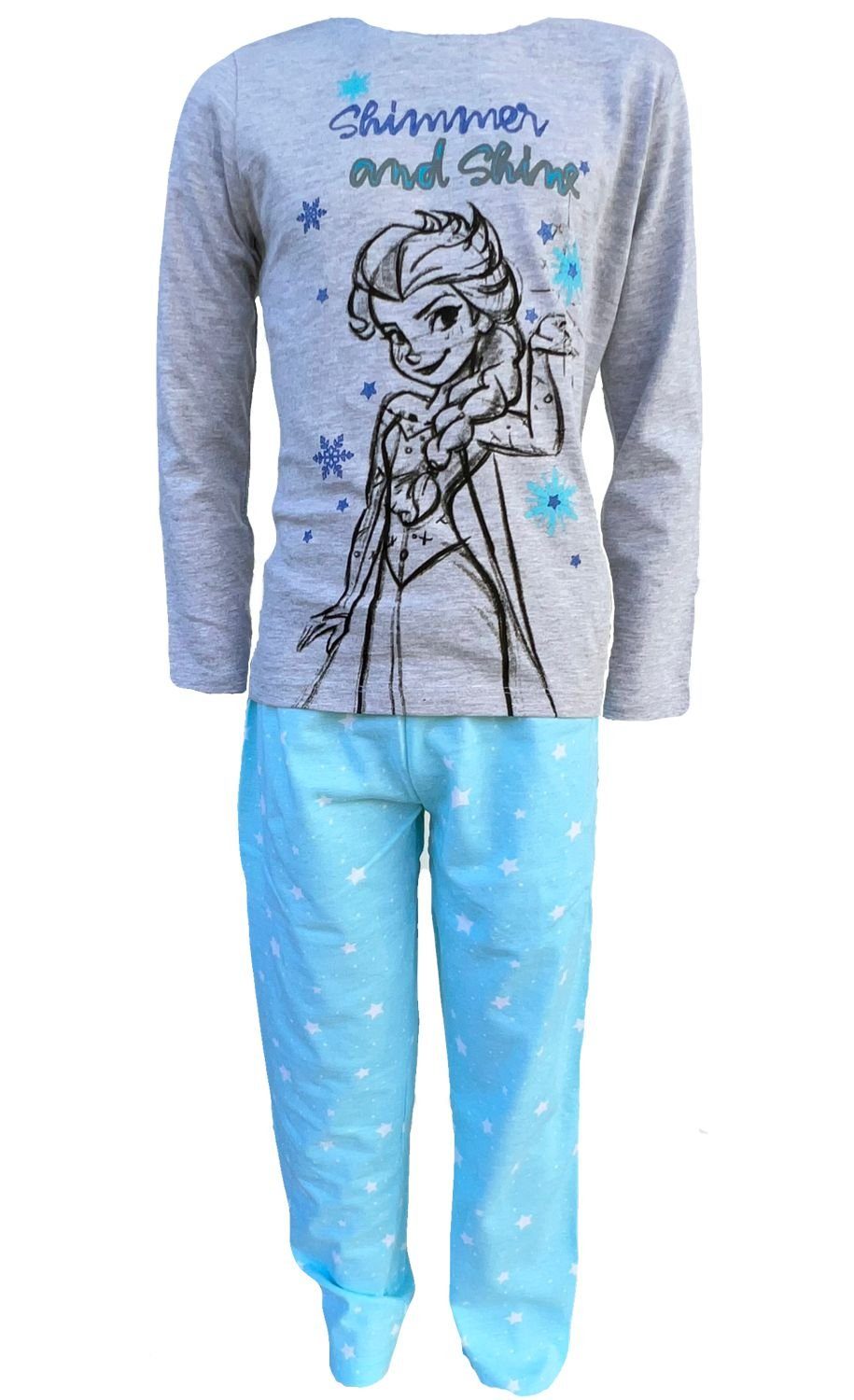 Disney Frozen Pyjama »Die Eiskönigin Anna+Elsa Schlafanzug Mädchen Pyjama«