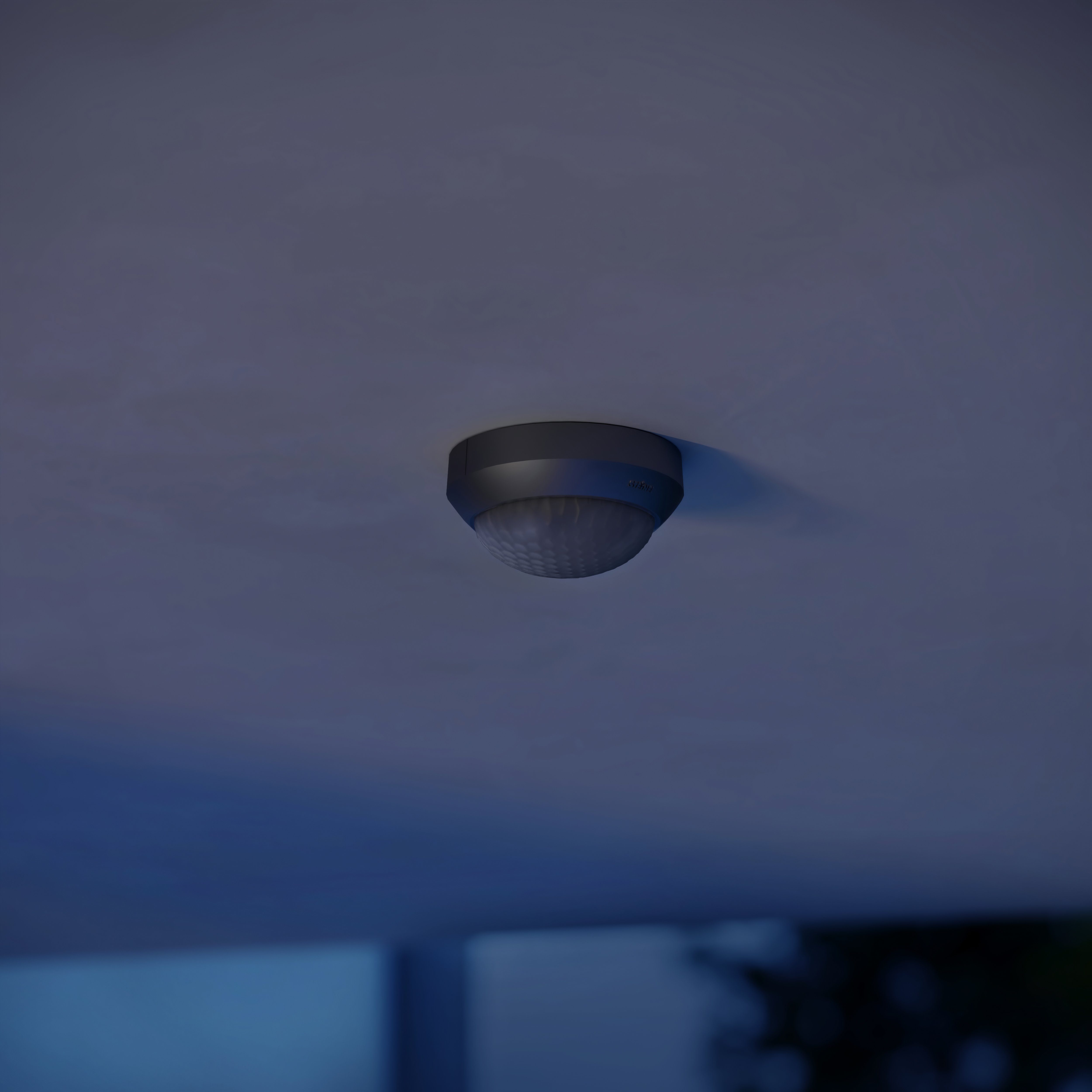 steinel Bewegungsmelder IS 360-3, schwarz, 2000 W Schaltlast, 360° PIR Sensor, 12 m Reichweite