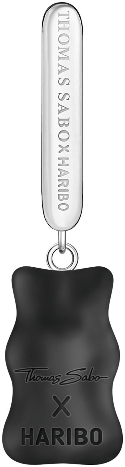 THOMAS SABO Single-Creole THOMAS SABO x HARIBO Schmuck: Große Einzel-Creole mit Goldbär, mit Kristallglas, Zirkonia (synth)
