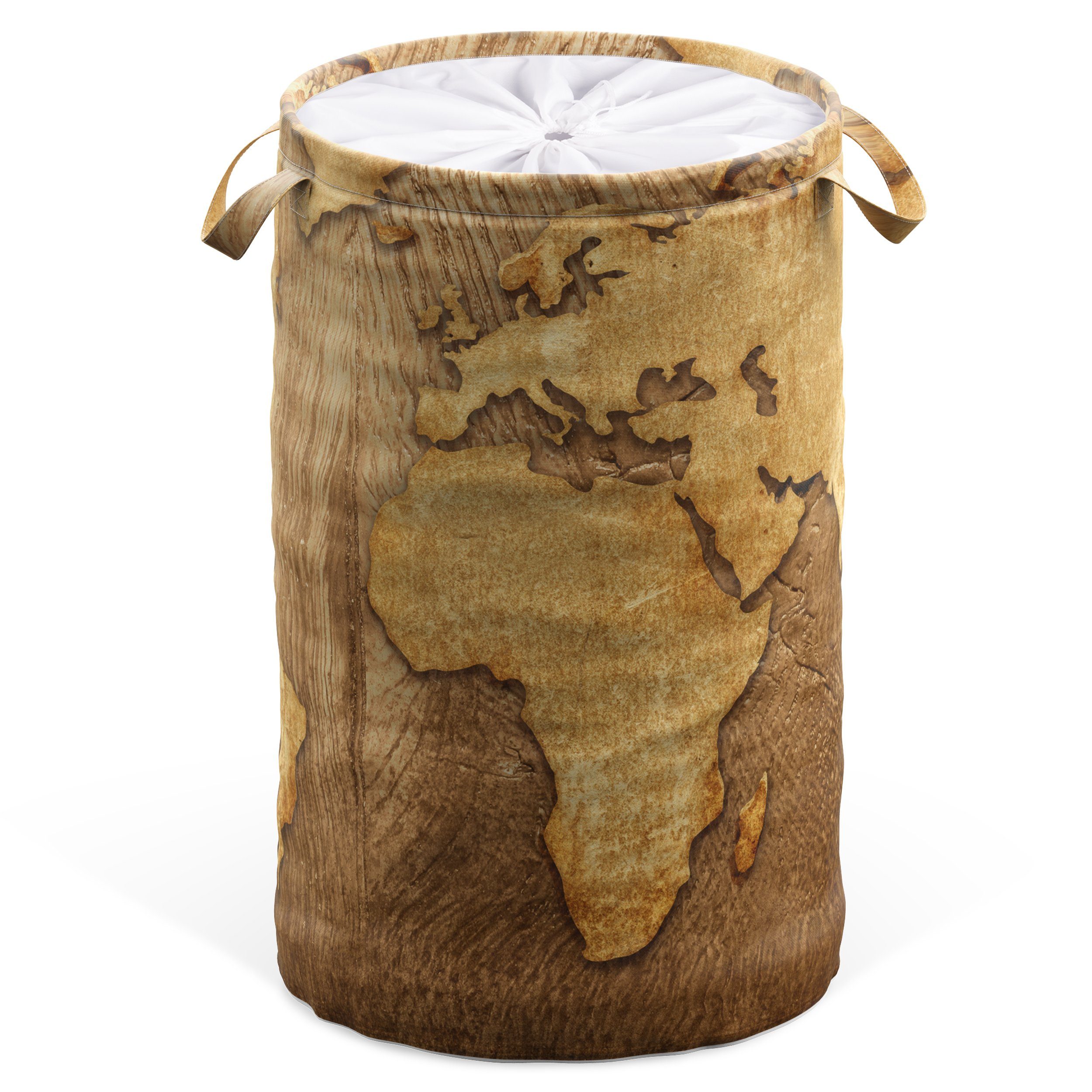 Sanilo Wäschekorb World Map, 60 Liter, faltbar, mit Sichtschutz und Griffen, kräftige Farben