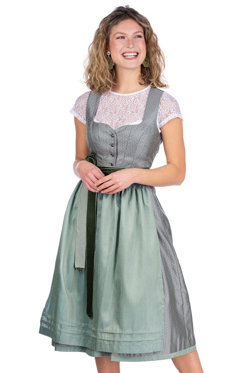 Dirndl Midi Dirndl 2tlg. - DEICH - oliv/farn