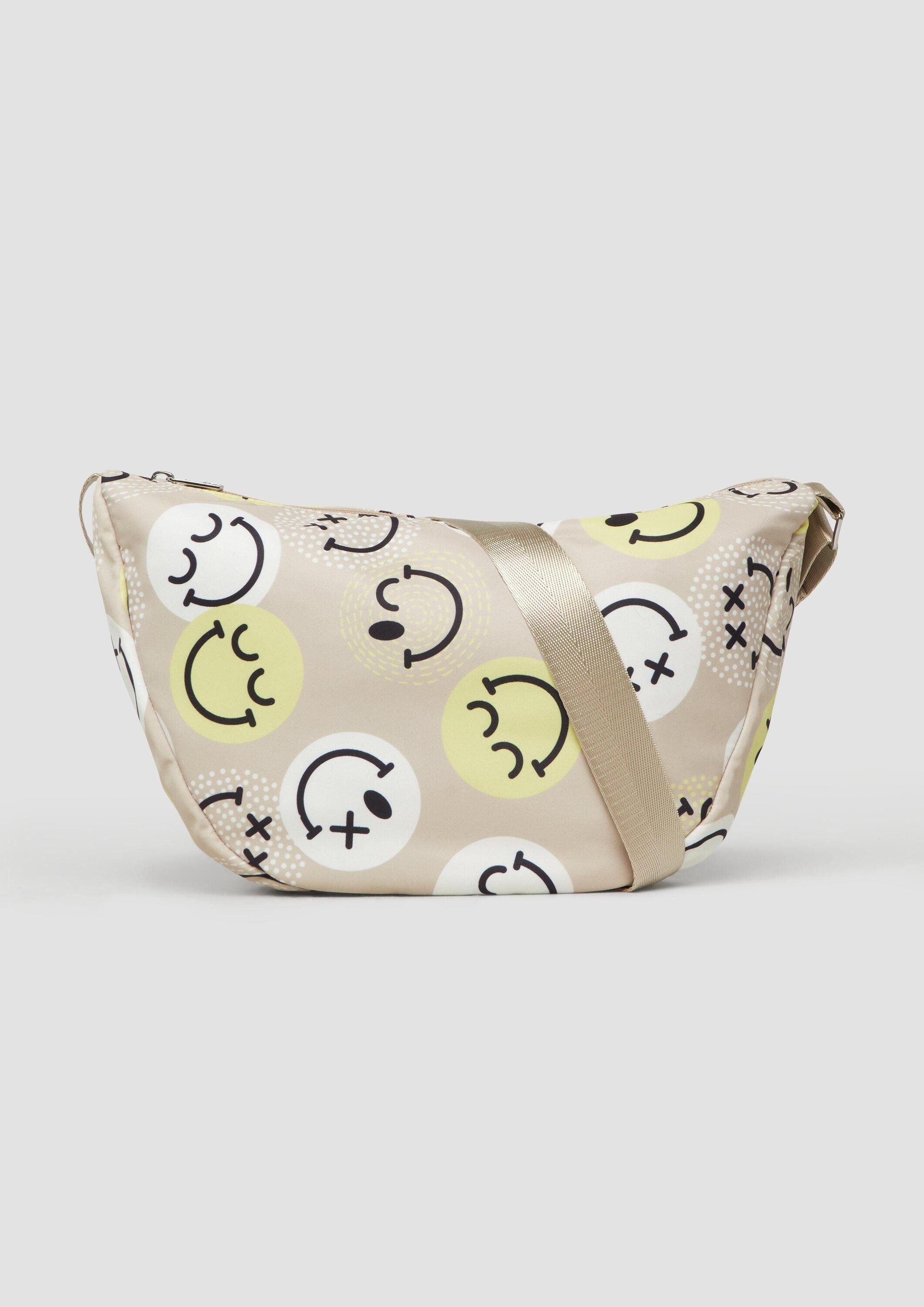 s.Oliver Umhängetasche Tasche, Crossbody-Bag mit S.W.-Smiley®-Print