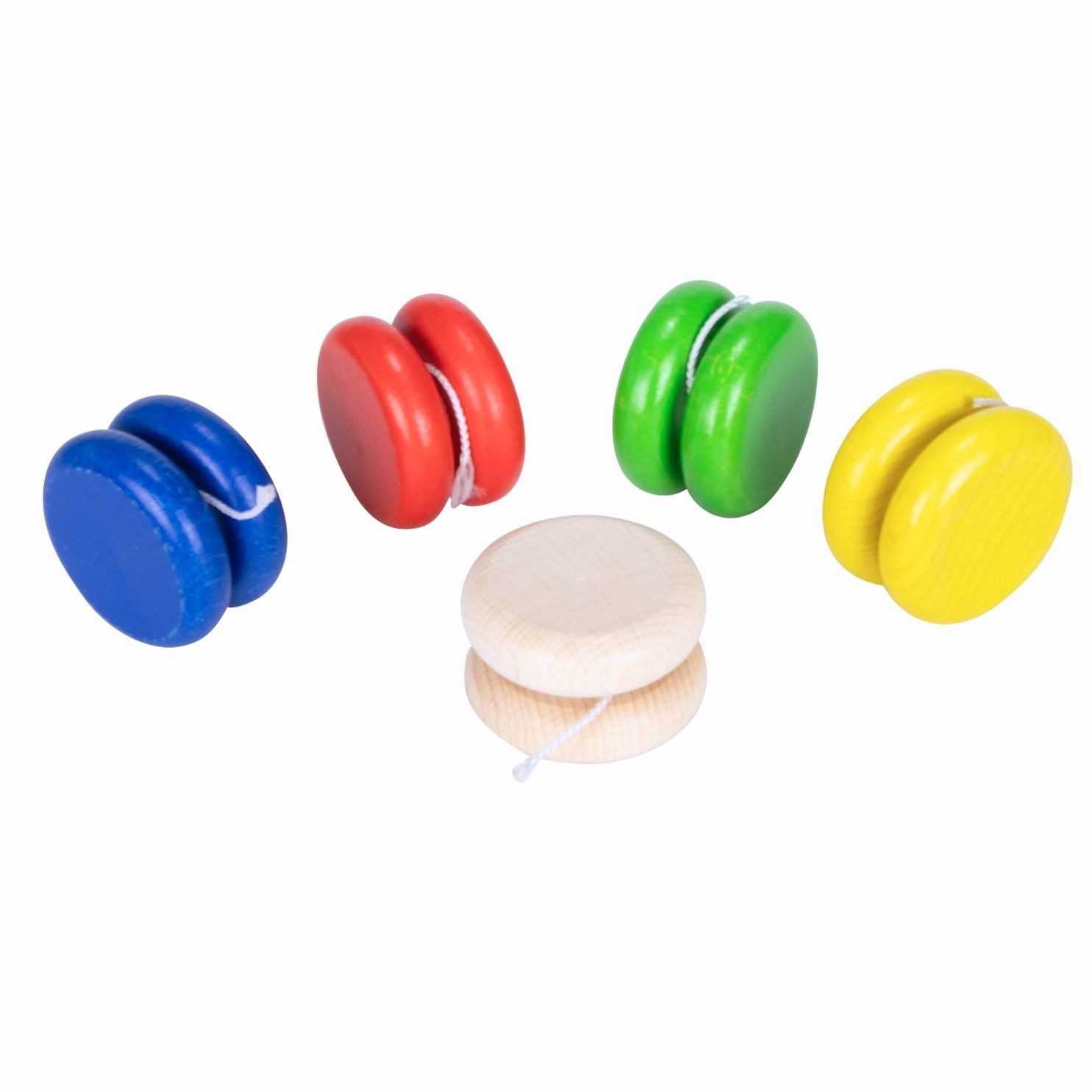 GICO Spielesammlung 5 Holz Jojos mit guter Laufleistung – Made in EU - 6470