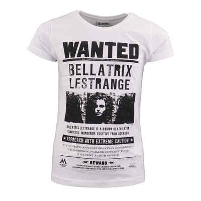 Harry Potter Print-Shirt Harry Potter Wanted Beatrix Lestrange Mädchen T-Shirt Gr. 134 bis 164, Baumwolle