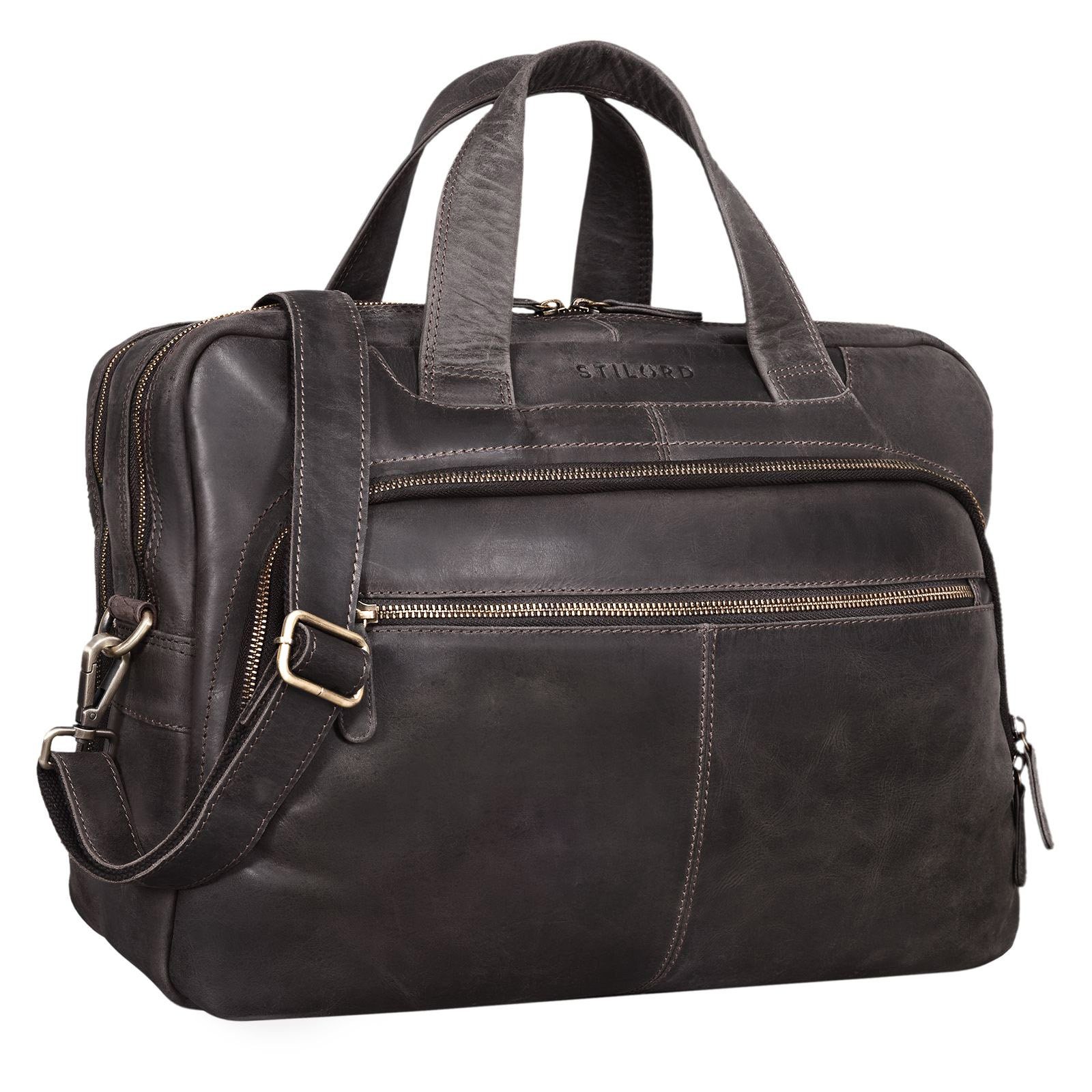 STILORD Laptoptasche "Lias" Umhängetasche Leder groß günstig online kaufen