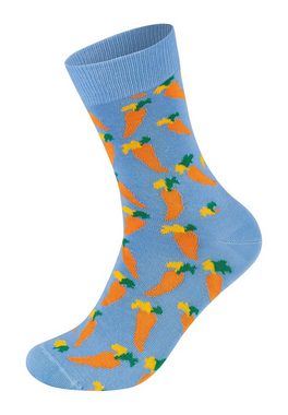 Happy Socks Basicsocken 3-Pack Eggs-Gradient Stripe-Carrot Socks Aus weicher Baumwolle