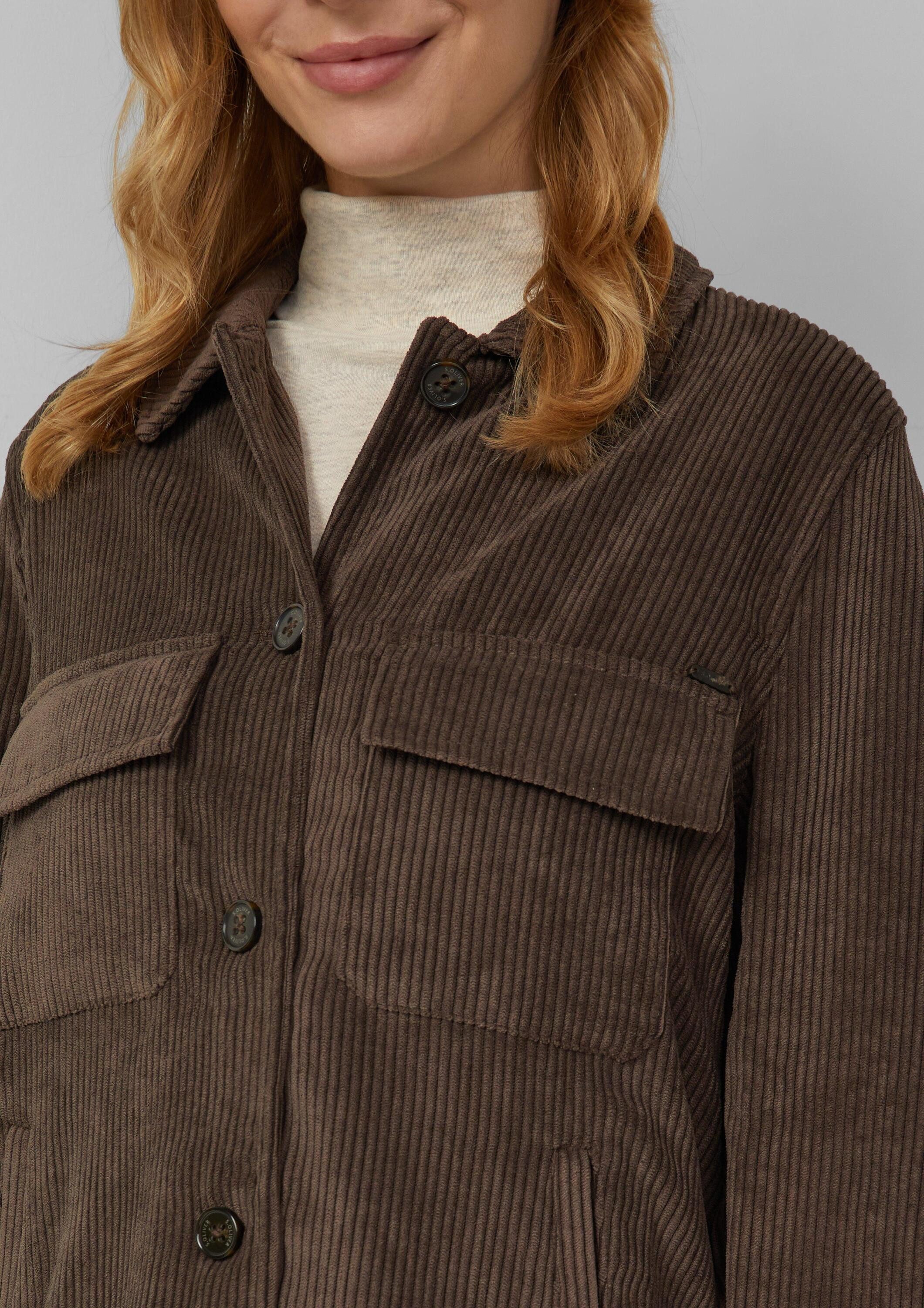 s.Oliver Hemdjacke Indoor-Blazer Overshirt aus Cord