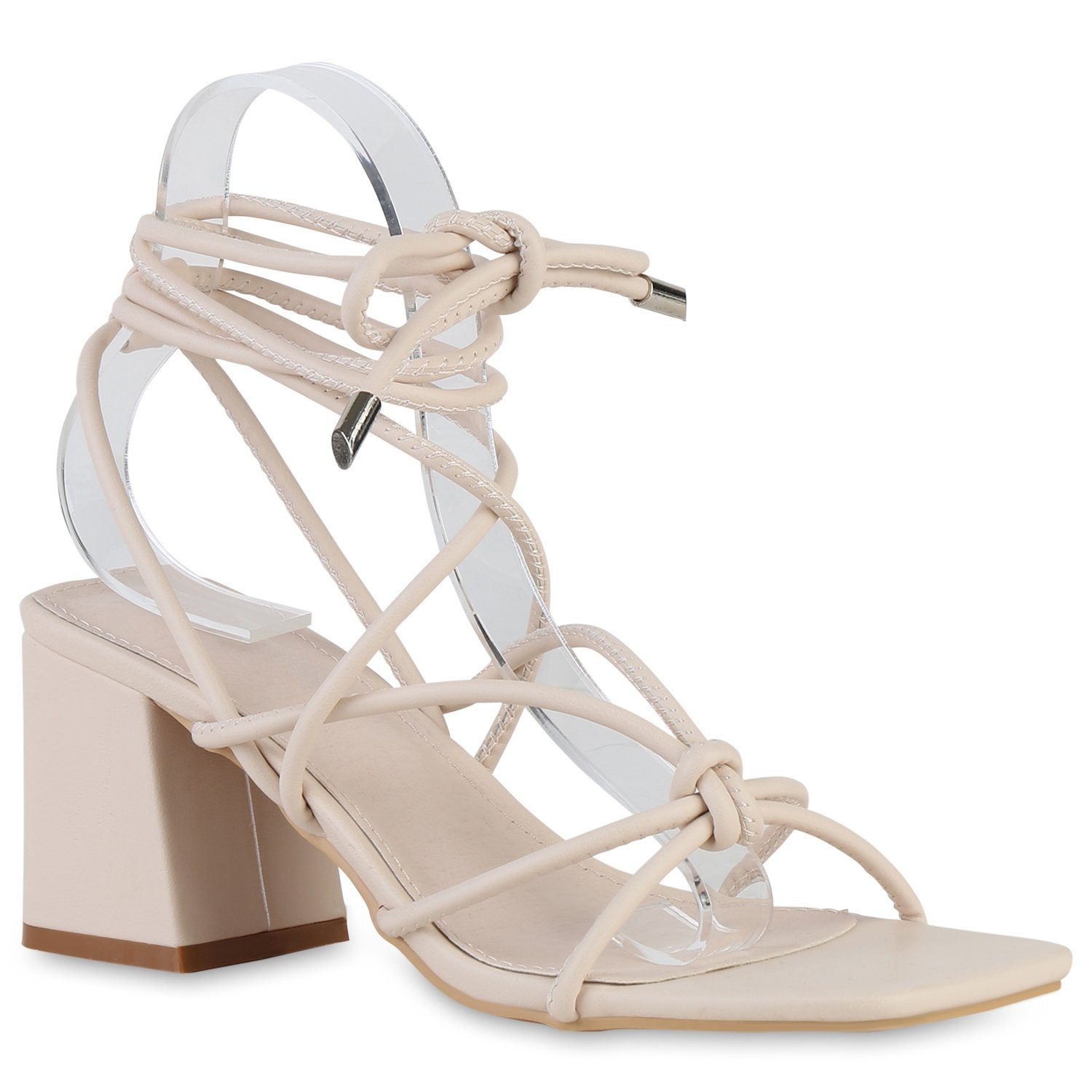 HILL Beige Schuhe VAN 839939 Riemchensandalette Bequeme