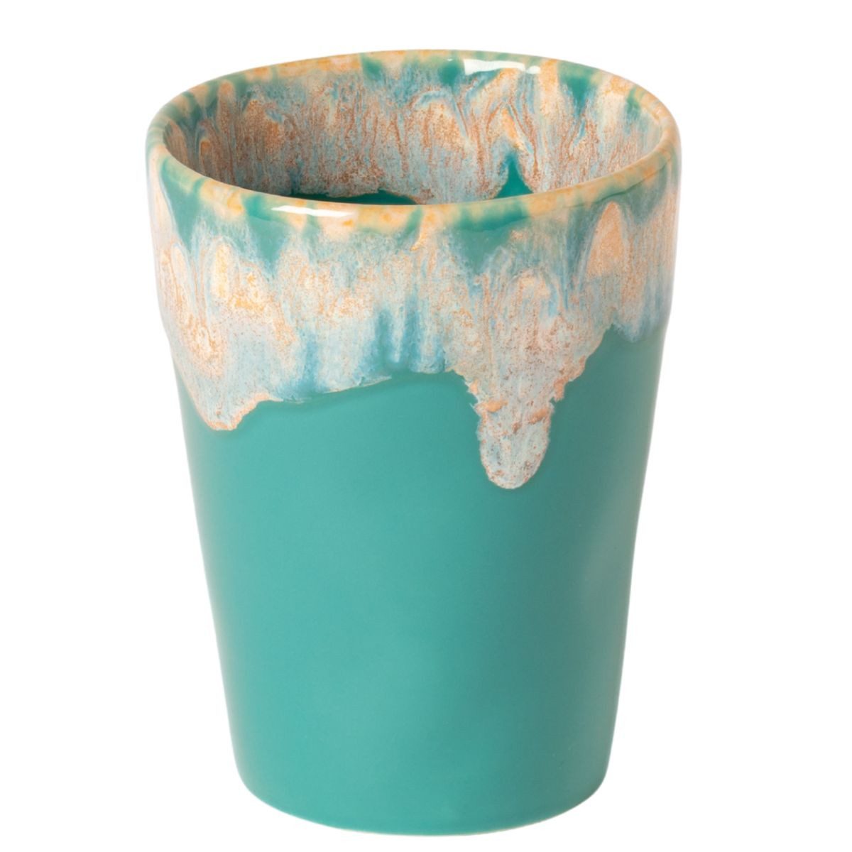 Costa Nova Tasse Grespresso Lungo Latte Becher Türkis, Costa Nova, 1-tlg., Keramik, Ø 9,2, Höhe 11,5 cm, Fassungsvermögen 38cl