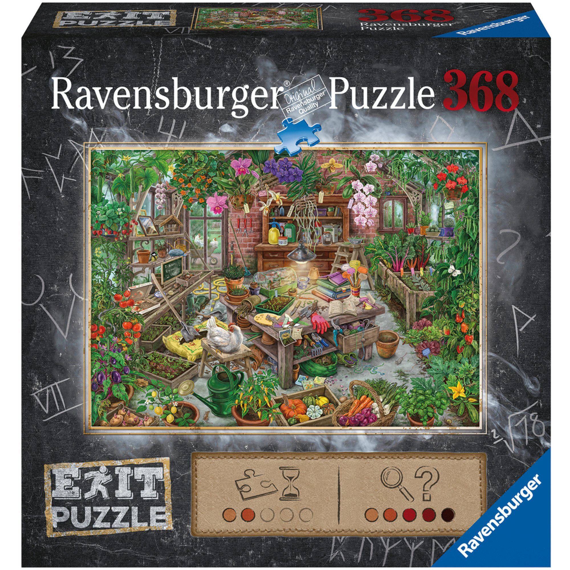 Ravensburger Puzzle Ravensburger Puzzle EXIT Im Gewächshaus, 368 Puzzleteile