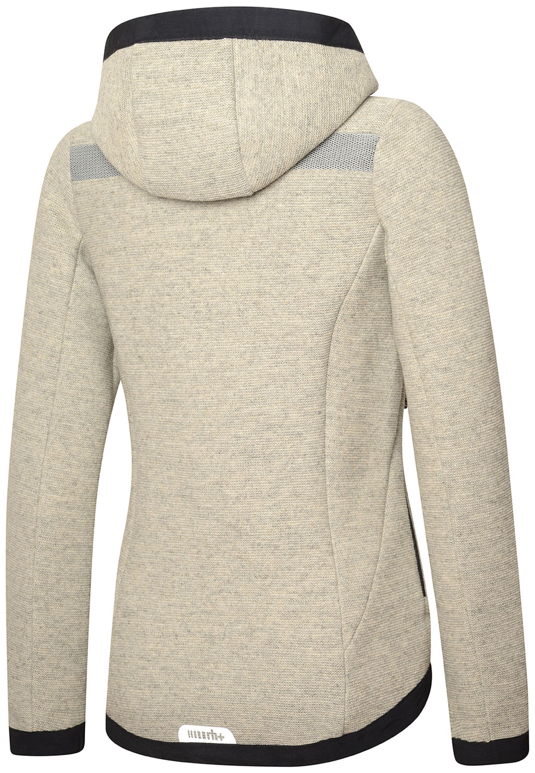 rh+ Sweatjacke W (1-tlg) Woolly Sweater Hooded