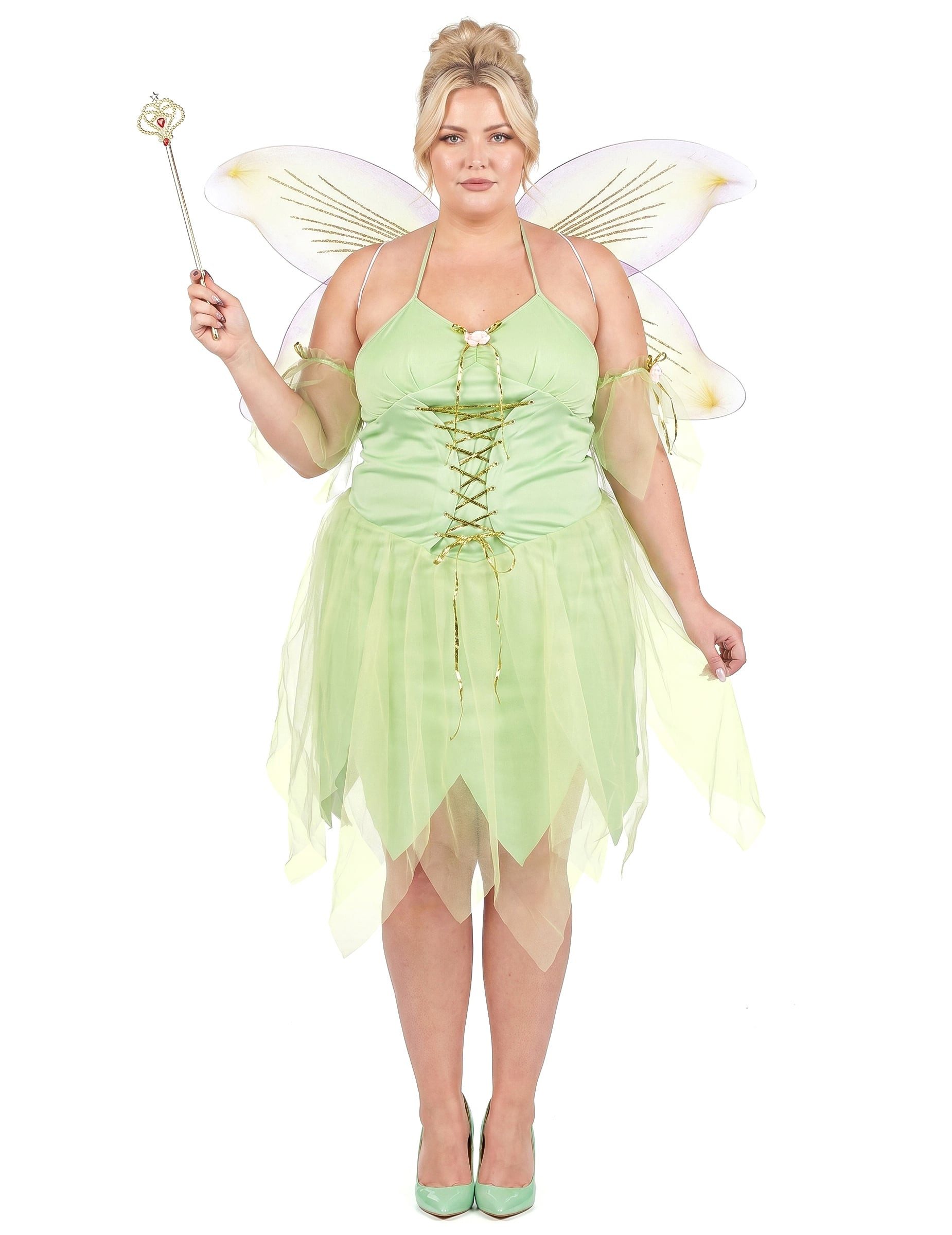 JADEO Kostüm Plus Size Feenkostüm für Damen grün
