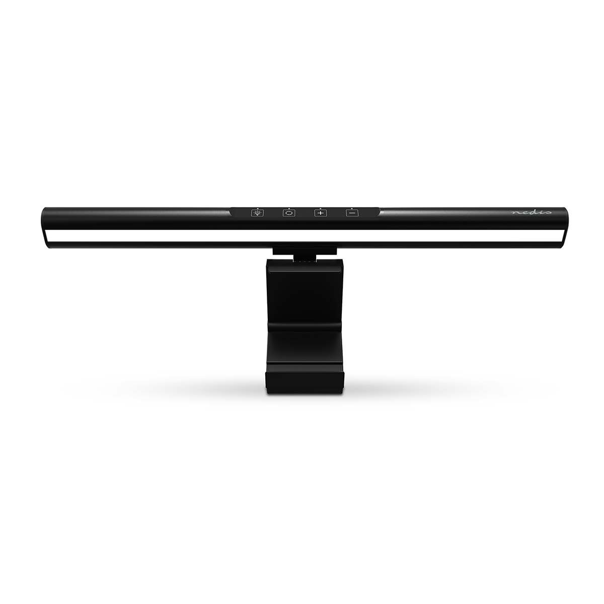 Nedis Monitorständer NBML110BK, (1-tlg., Dimmbar, 5 Farbtemperaturen, blendfreies Licht für den Monitor)