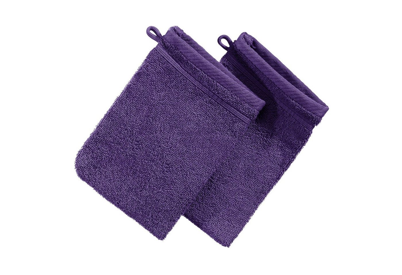 Erwin Müller Waschhandschuh Waschhandschuh "Heidelberg" 2er-Pack, Frottier, Walk-Frottier Uni