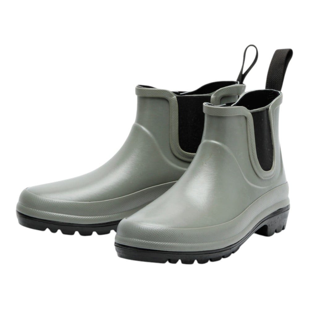 Grand Step Shoes Gummistiefel Vickie (Chelseaboot aus Naturkautschuk) grau Damen Sneaker