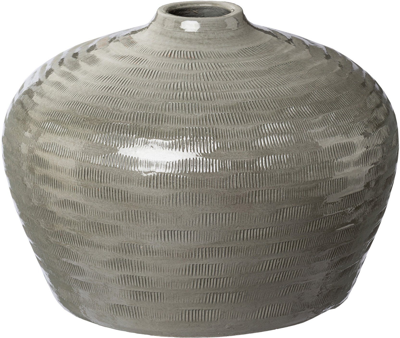 Keramik, aus deco mit HUMILIS Creativ (1 Streifenmuster St), Tischvase