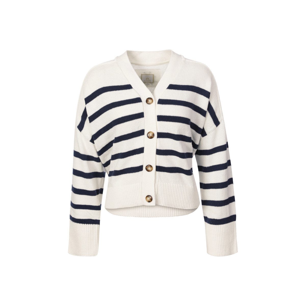 La Martina Strickjacke WCS001 Damen Sweatjacke, Feinstrickjacke, Grobstrickjacke, Wolljacke, Cardigan