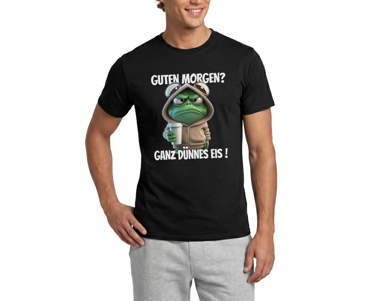 Spreadshirt T-Shirt Guten Morgen Ganz Dünnes Eis Männer T-Shirt (1-tlg)