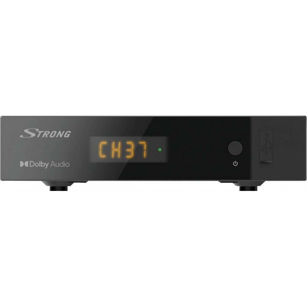 Strong SRT 8216 Schwarz Sat HDTV Receiver DVB-T2 HD Receiver (DVB-T2, HDTV Receiver für DVB-T2 mit H.265 HEVC Unterstützung)