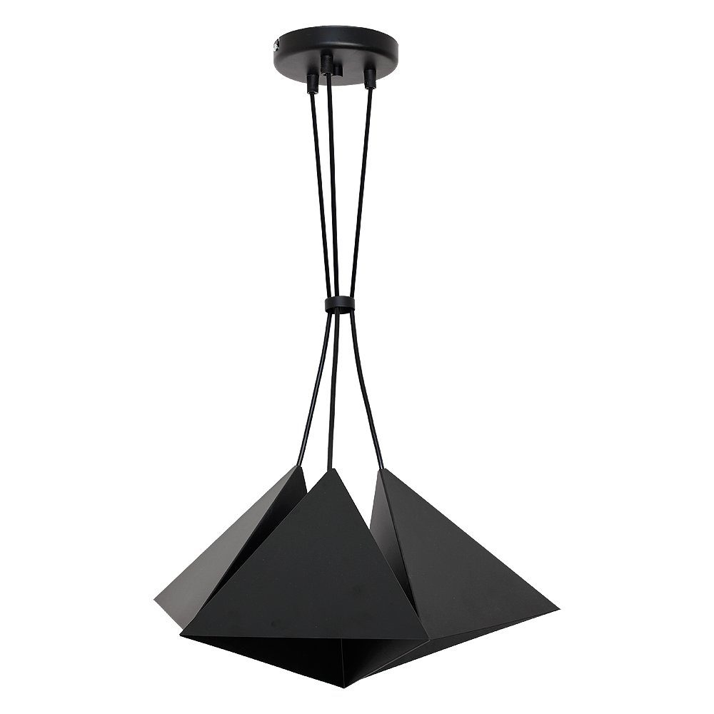 Licht-Erlebnisse Pendelleuchte SET, ohne Leuchtmittel, Schwarze Hängelampe Metall Flur Küche Esszimmer Pendellampe Lampe