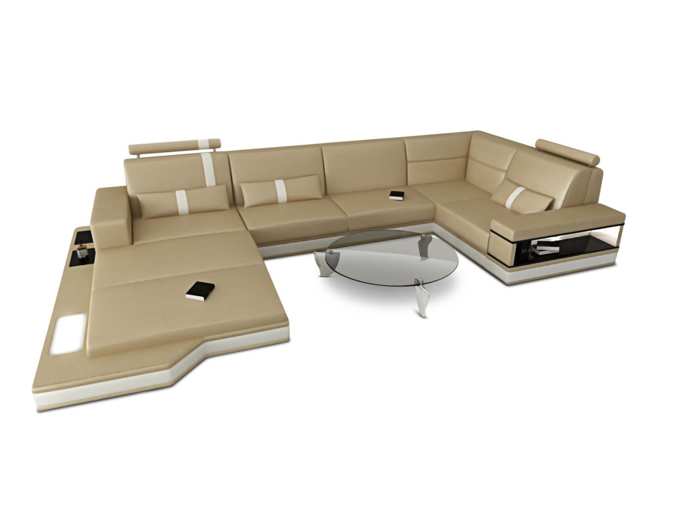 Sofa Dreams Wohnlandschaft Ledersofa Ledercouch Messana günstig online kaufen
