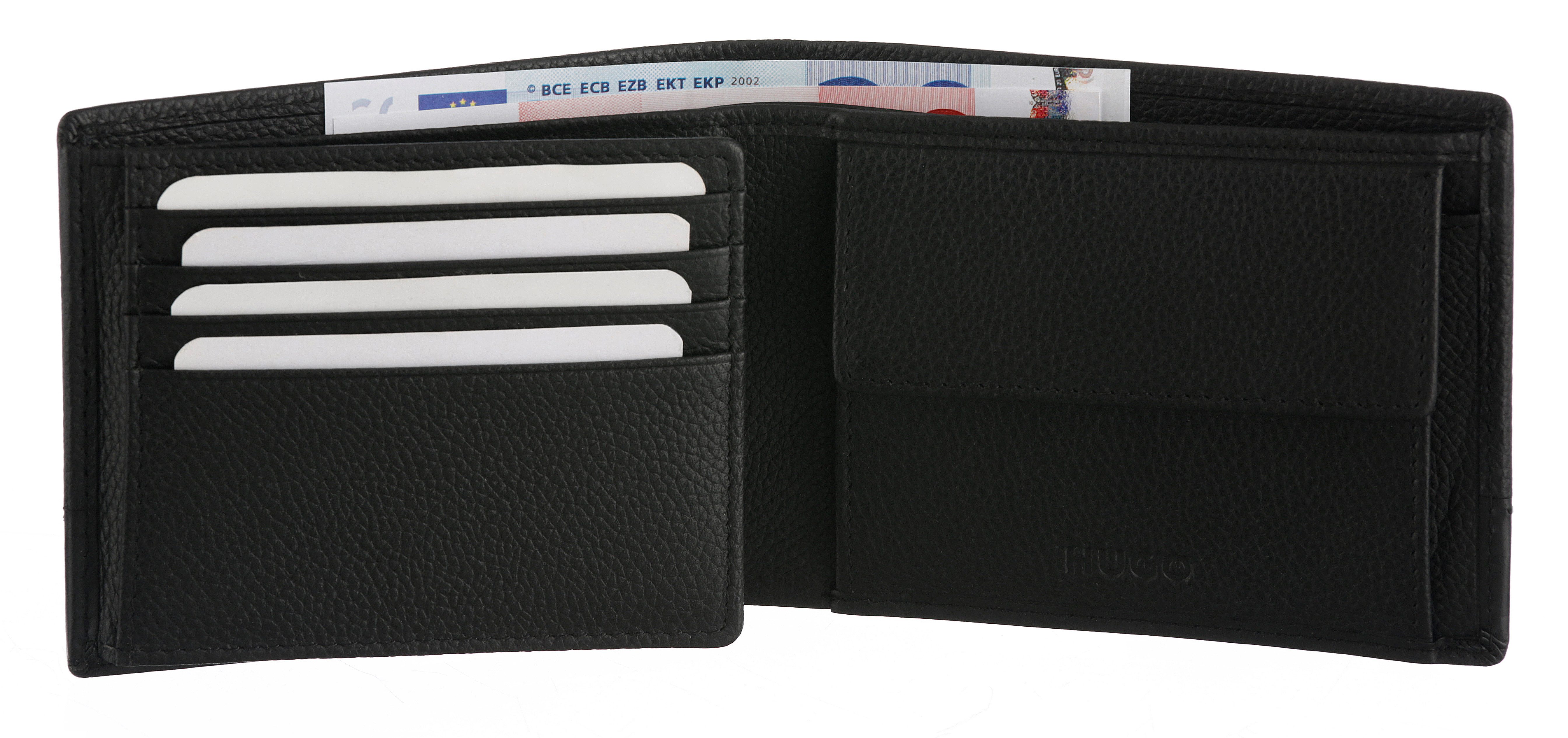 HUGO Geldbörse Quantic, hochwertiges Basic Wallet, Geldbeutel