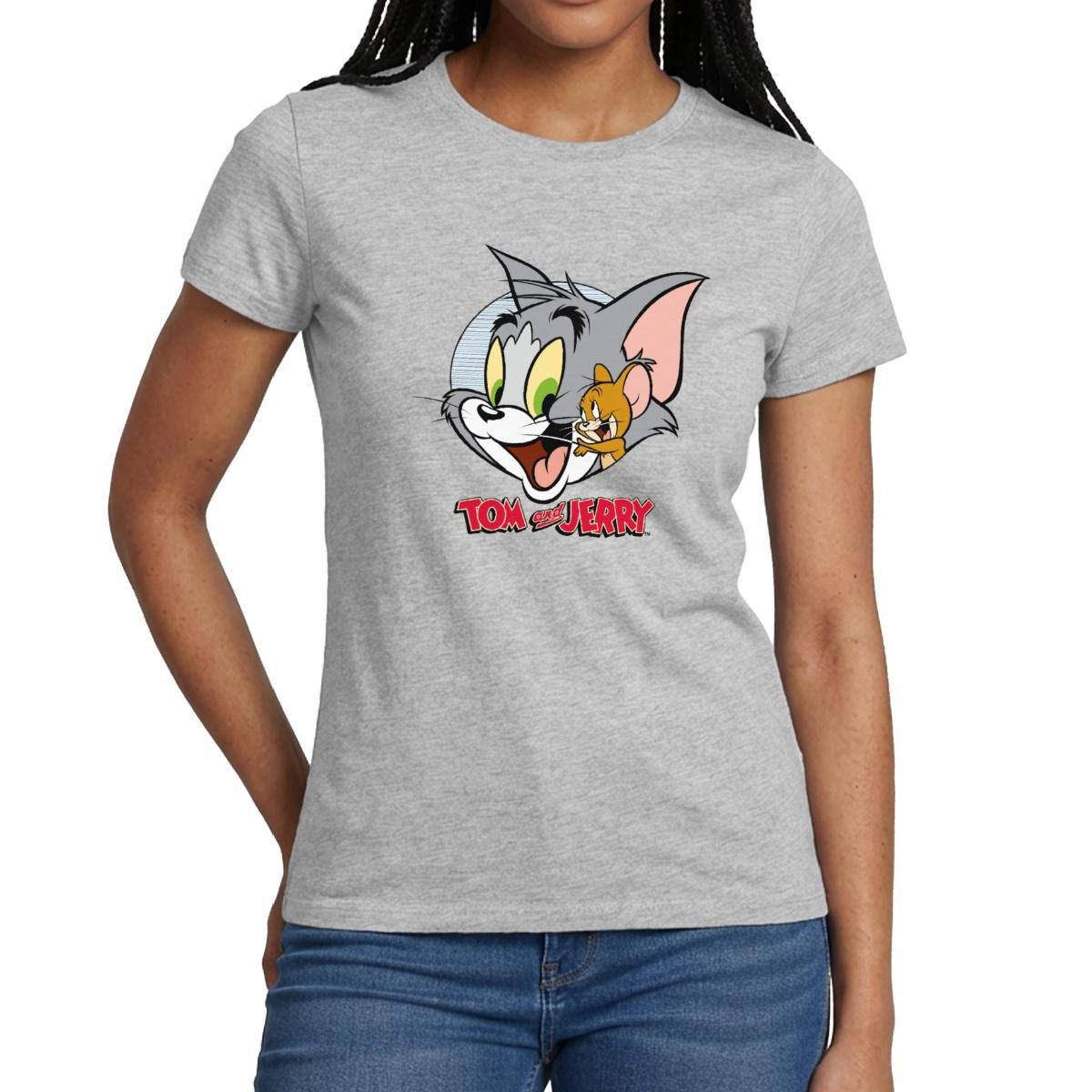 T-Shirt Tom Und Jerry Verschmust Frauen T-Shirt