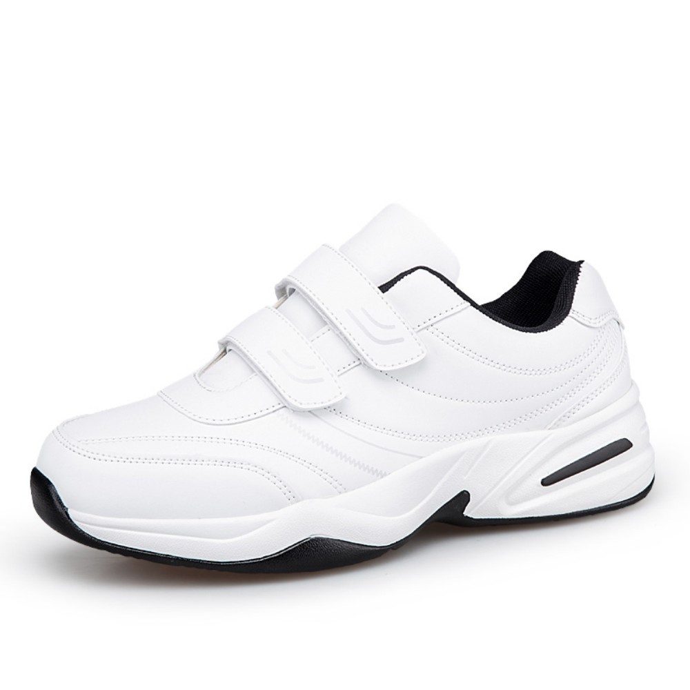 HUSK'SWARE Bequeme Damen- und Herren-Freizeitschuhe Sneaker (MD-AuBensohle, Rutschhemmende Sohle, Bequemes Tragegefühl) Praktischer Klettverschluss