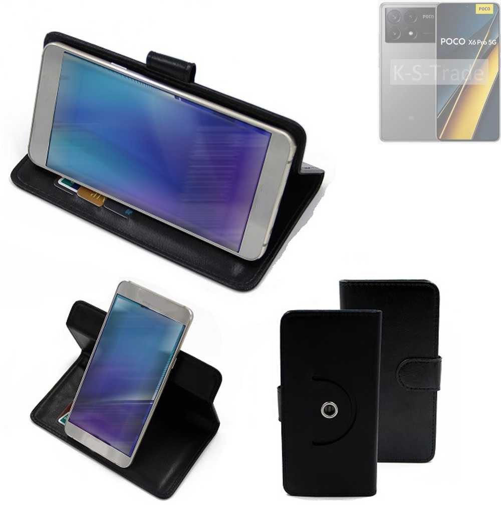 K-S-Trade Handyhülle für Xiaomi POCO X6 Pro 5G, Case Schutzhülle Handyhülle Flipcase Smartphone Cover Handy