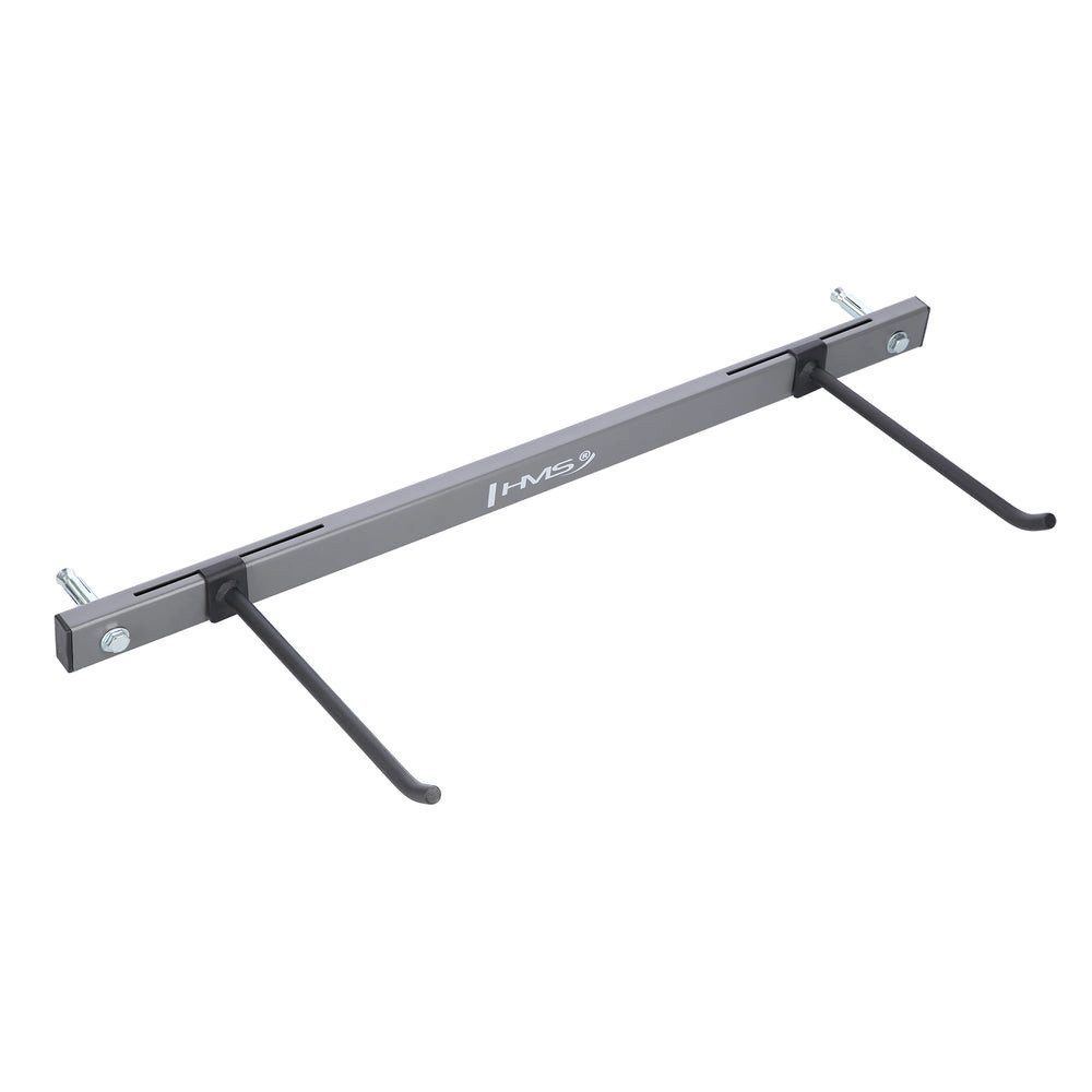 HMS Wandhaken Wandhalterung Mattenhalter Aufhängung, Fitnessmatten, Yogamatten, (Spar-Set, 1-St., 75 x 4 x 2 cm stabil), platzsparend, Stahl, wandmontiert, bis 26 kg