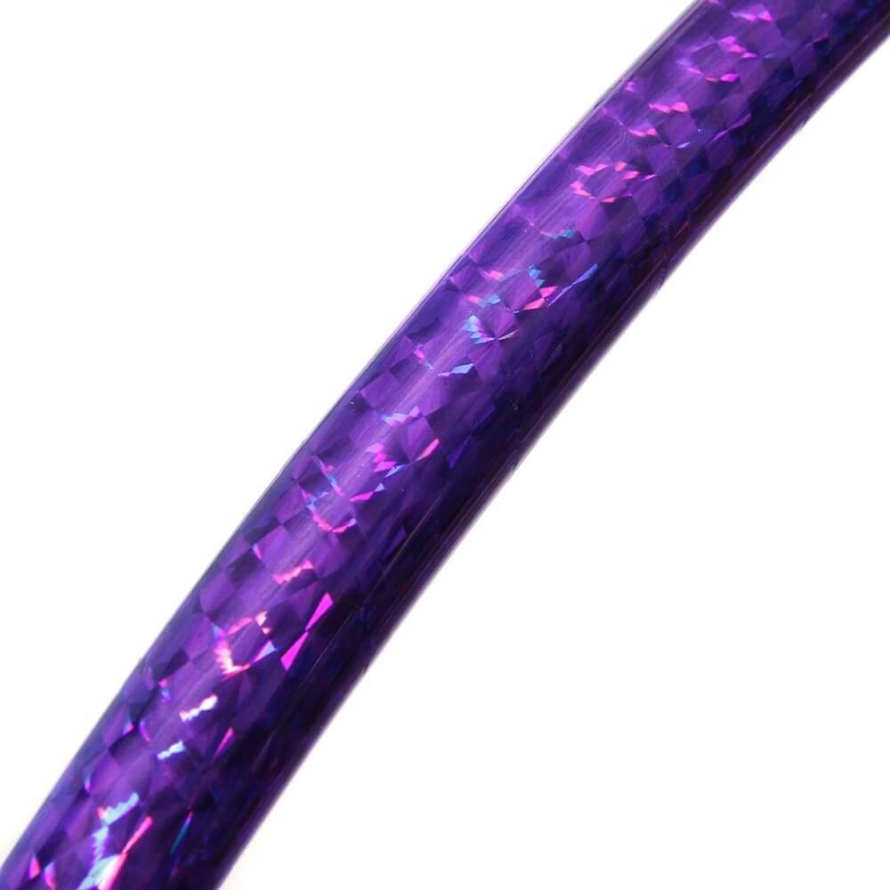 Hoopomania Hula-Hoop-Reifen Hologramm Hula Hoop Reifen, Violett Ø100cm