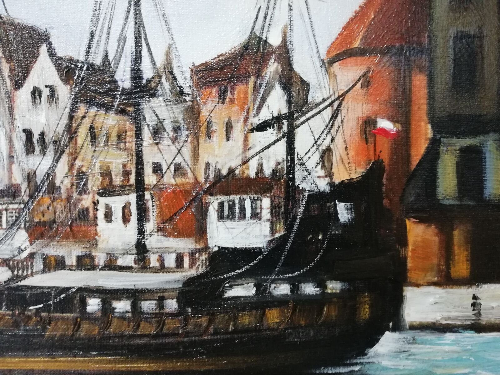 JVmoebel Ölbild Ölbild Bilder Gemälde (1 40 neu, cm Sofort lieferbar Bild 50 Ölgemälde * St)