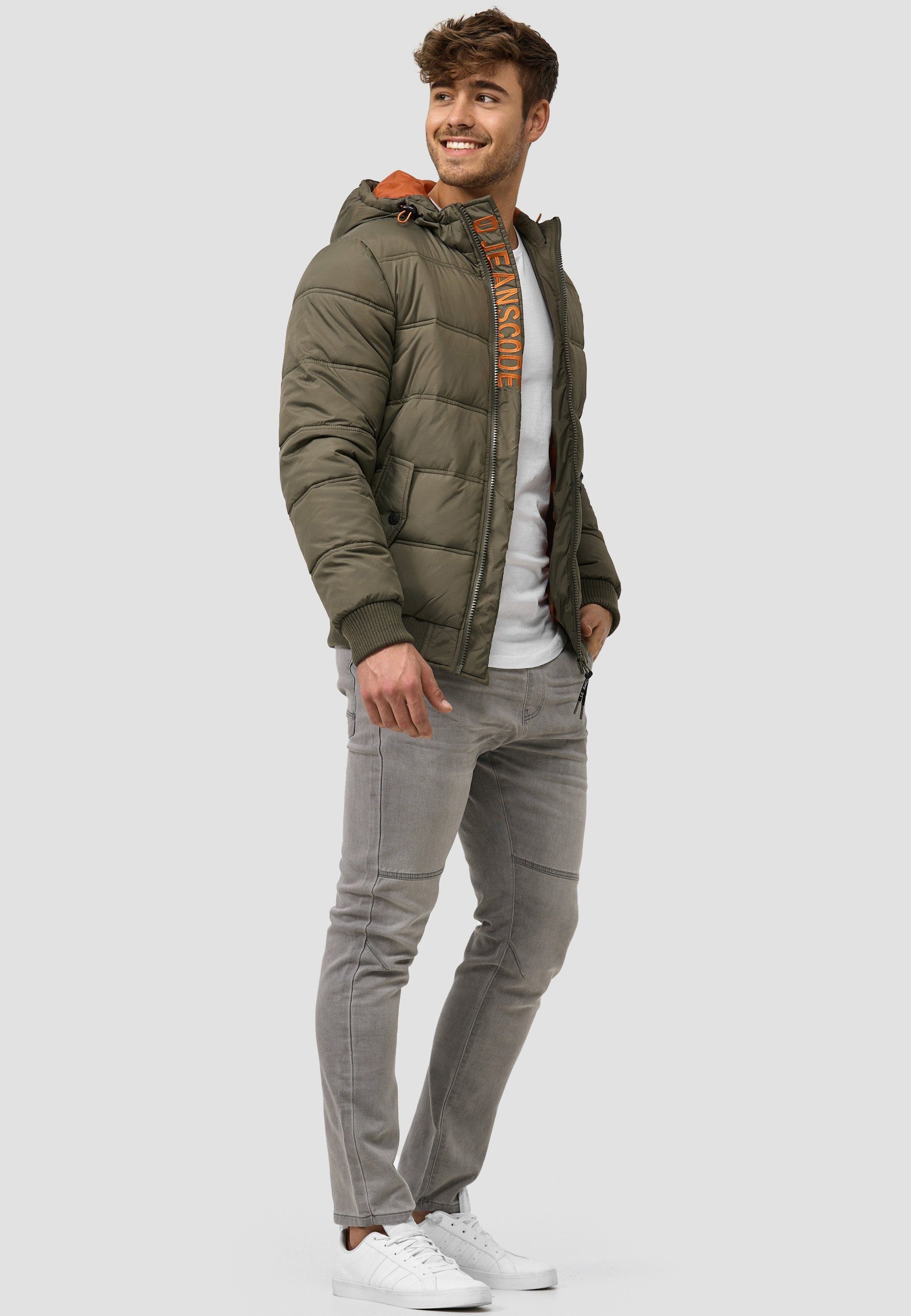 Indicode Steppjacke Herren Adrian ZA Herrenjacke Daunen-Optik