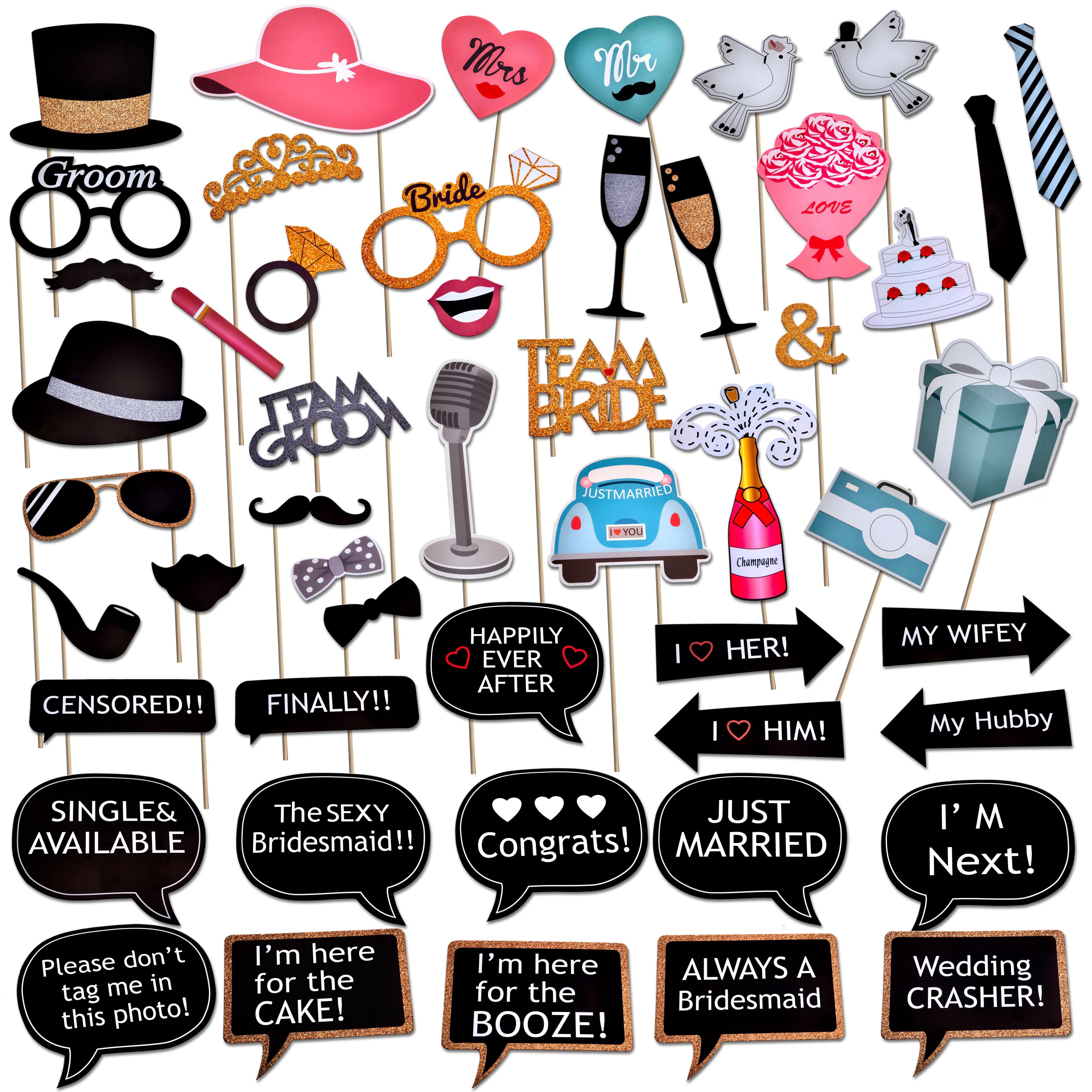 Goods+Gadgets Papierdekoration Hochzeitsfeier Foto-Requisiten, Hochzeitsbil günstig online kaufen