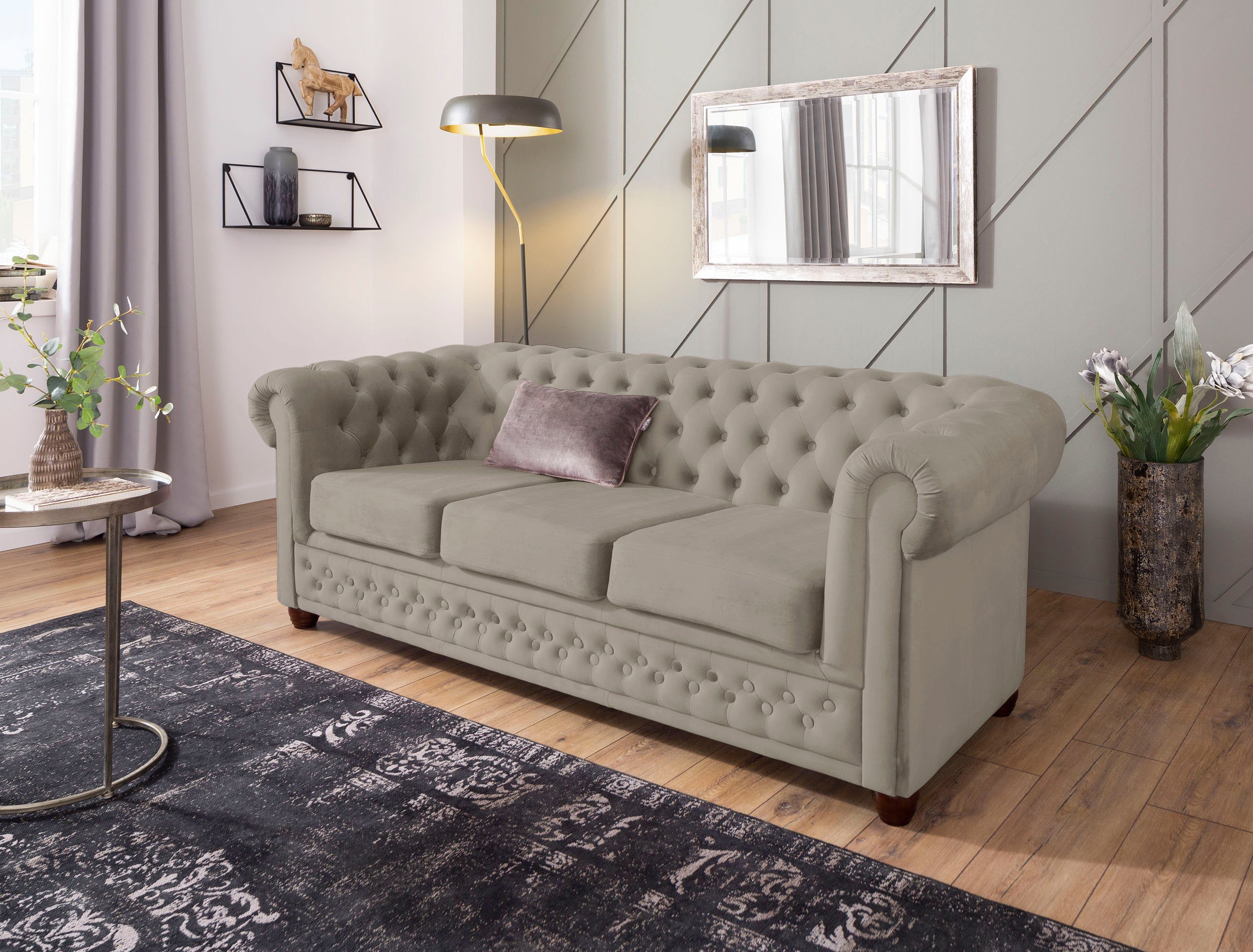 Home affaire Chesterfield-Sofa New Castle, mit günstig online kaufen