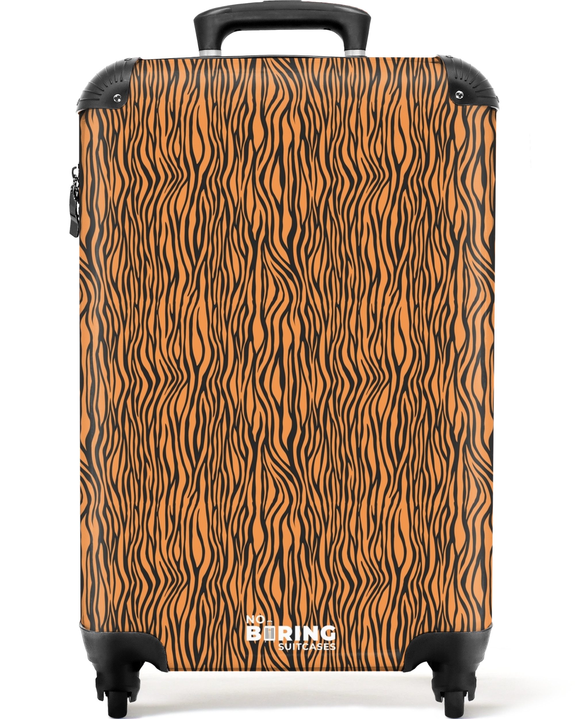 Hartschalen-Trolley Orangefarbenes Tigerstreifenmuster 55x35x20cm