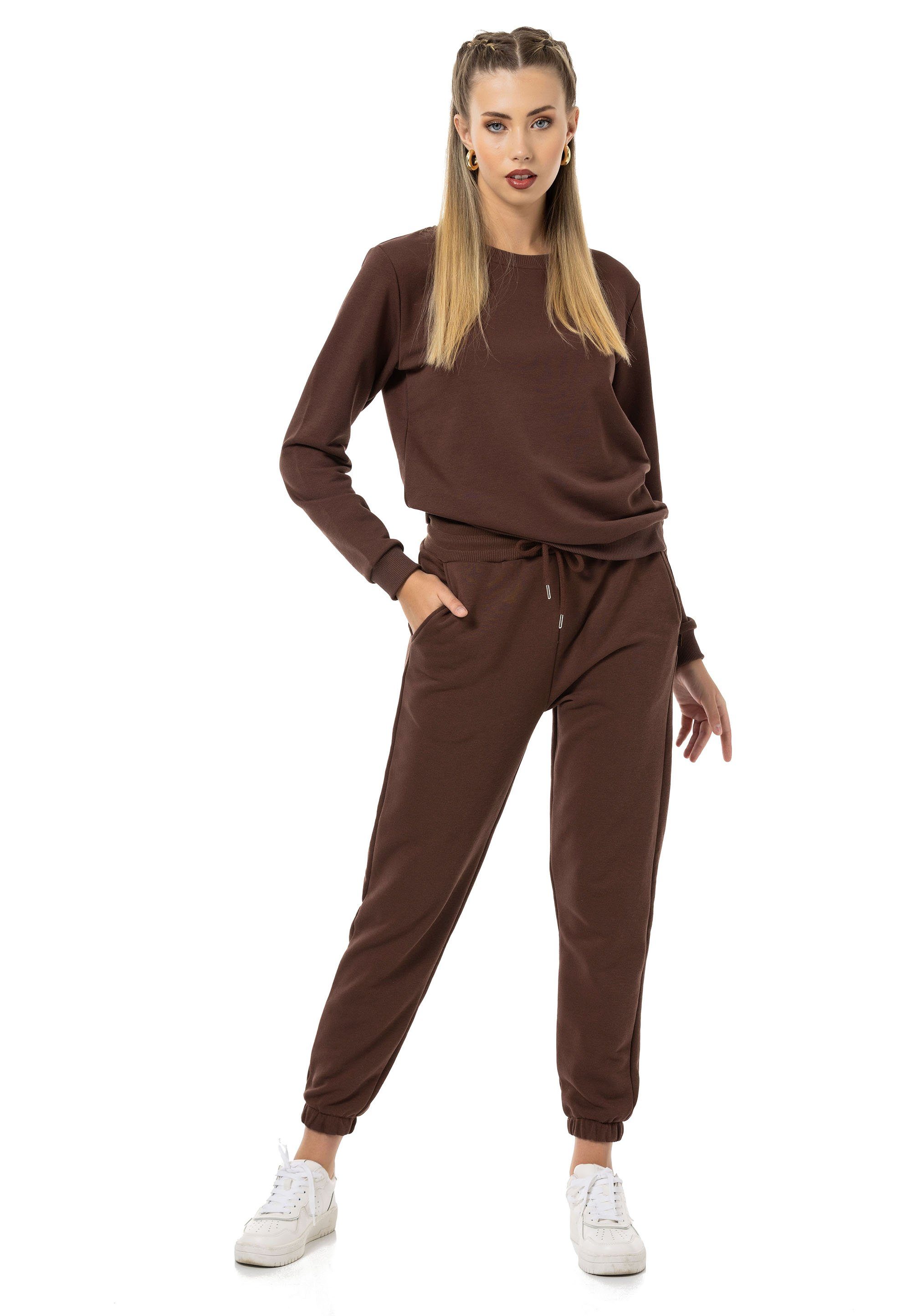 RedBridge Jogginganzug Sweatshirt mit Sweatpant Premium Basic (Set, 2-tlg) günstig online kaufen