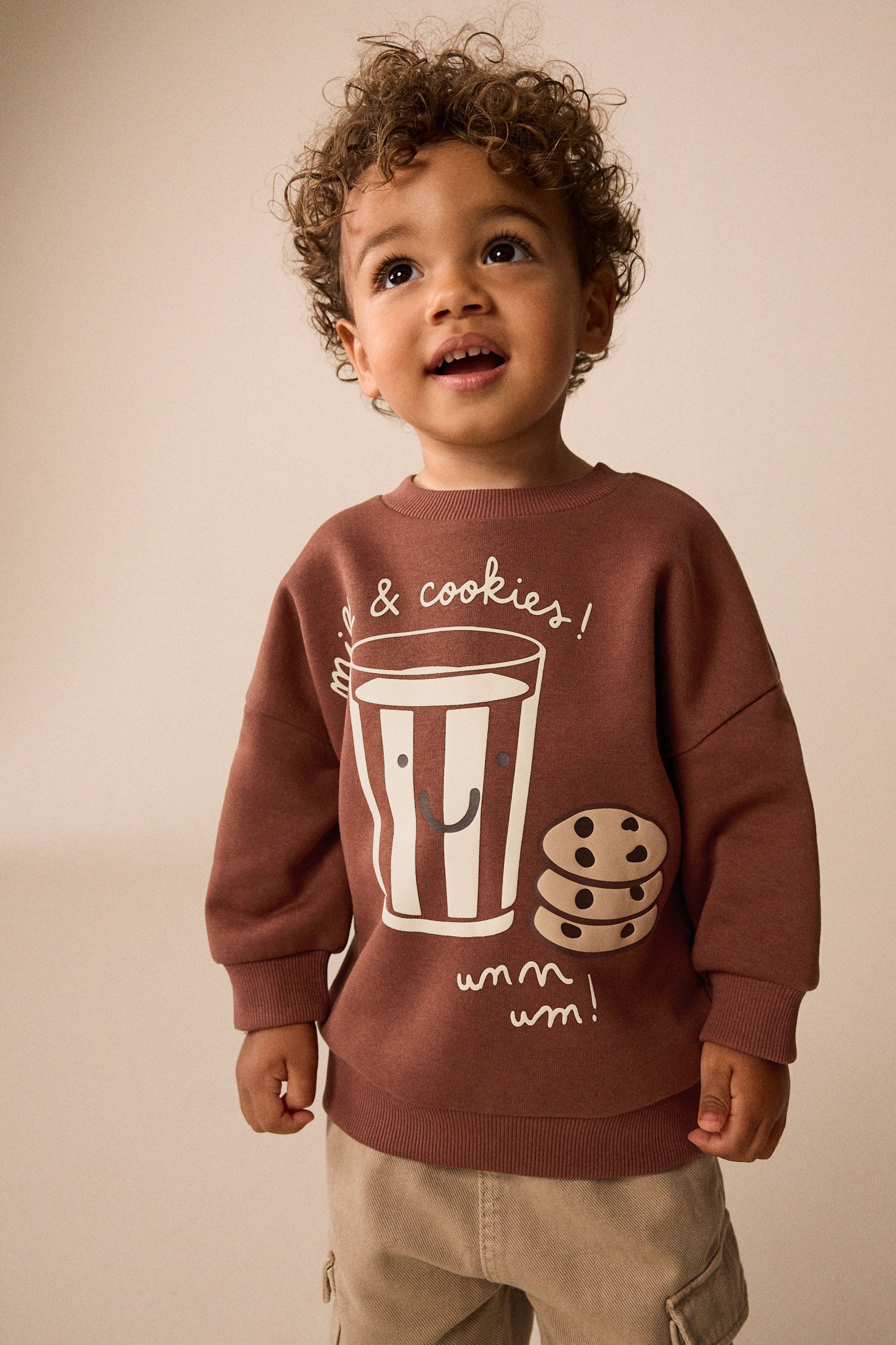 Next Sweater Rundhals-Sweatshirt mit Print (1-tlg)