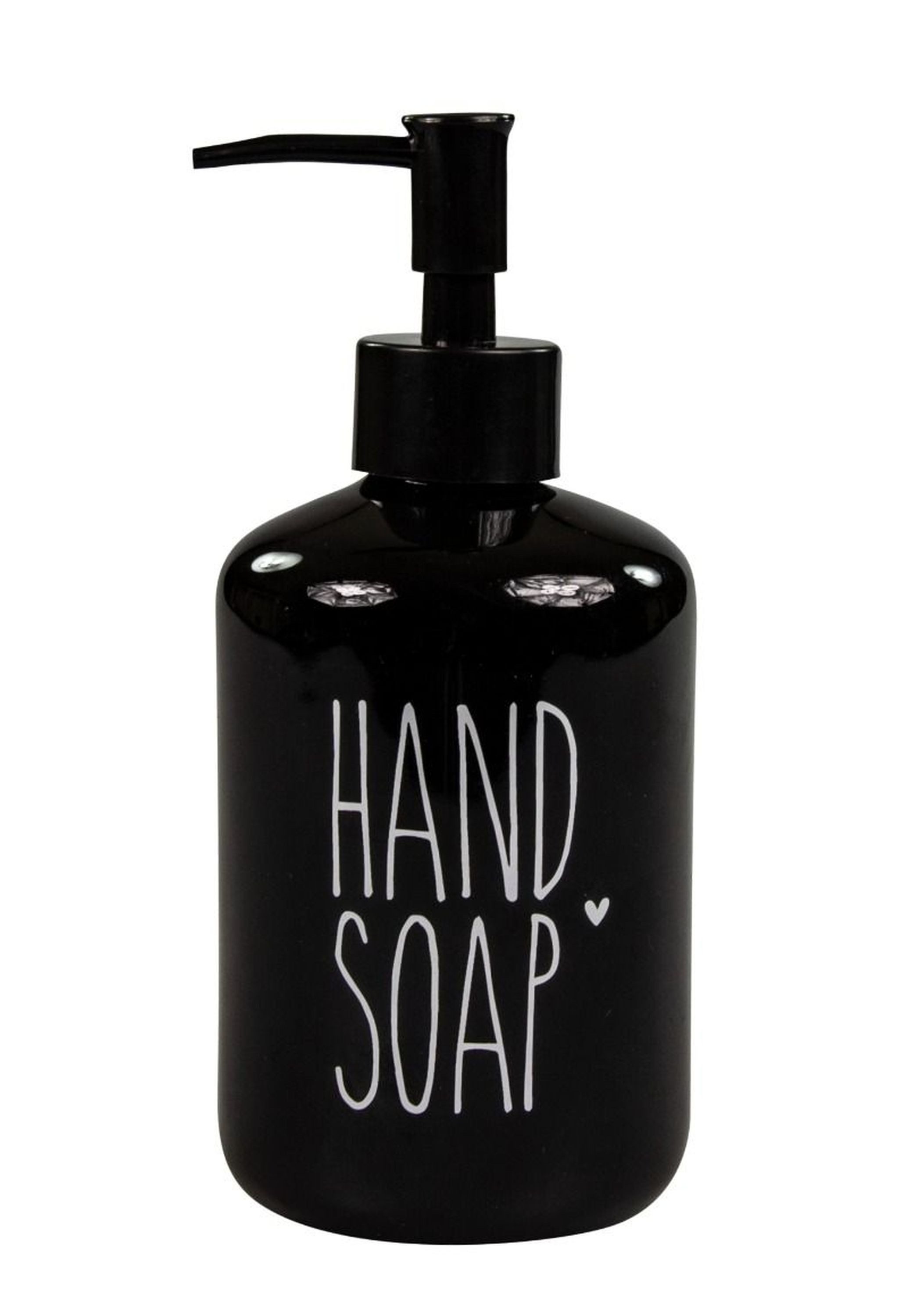 Bastion Collections Seifenspender Bastion Collections Seifenspender Keramik 350ml Schwarz Handsoap