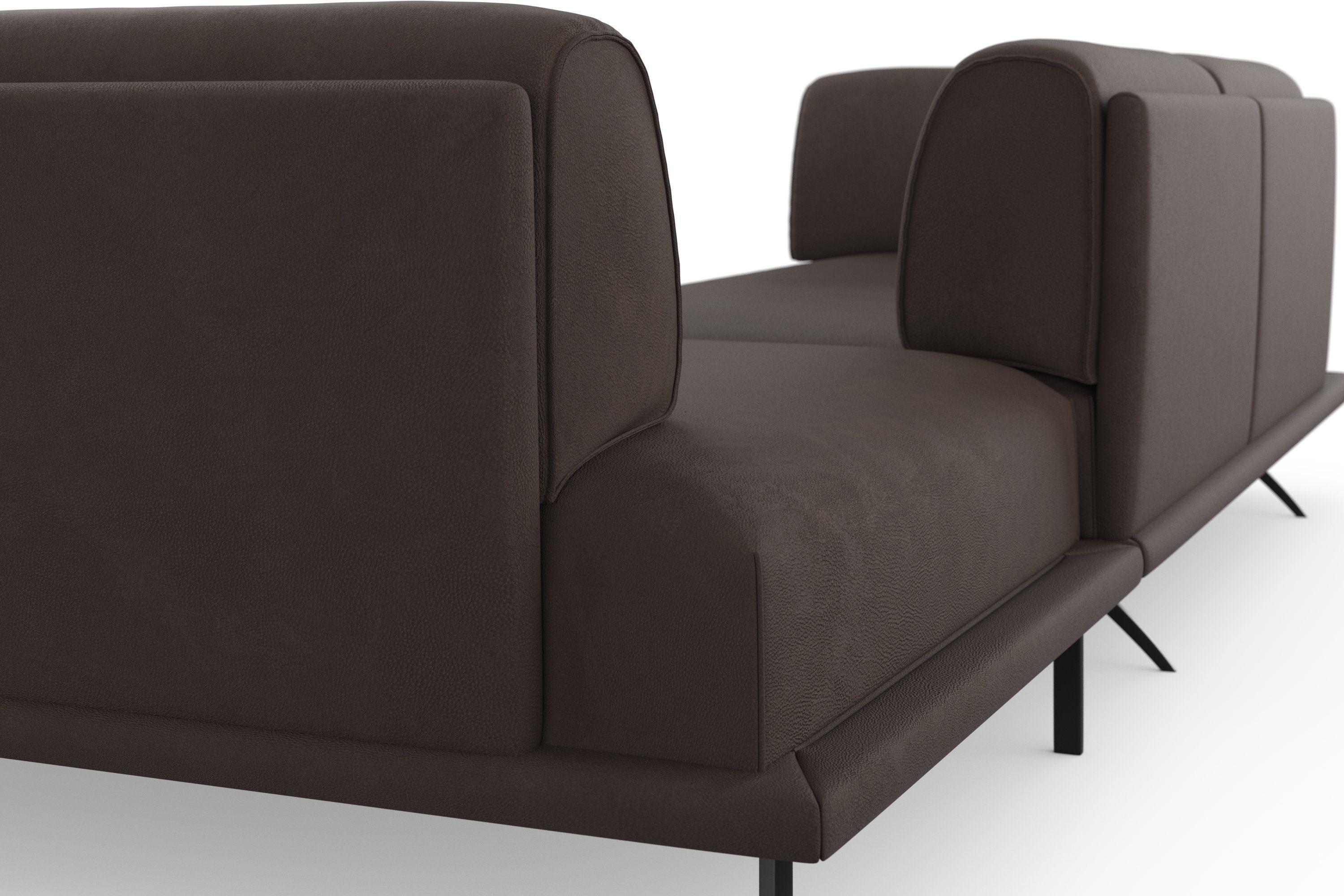 machalke® Ecksofa benito, Sockel mit bezogenem